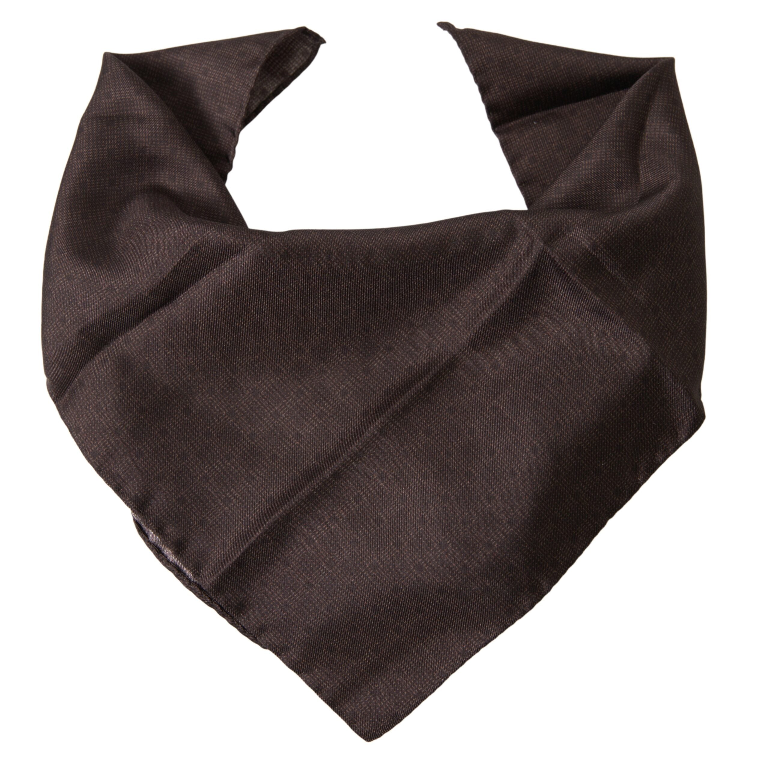 Dolce & Gabbana Braunes Seidenhalstuch mit Muster