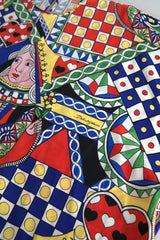Dolce & Gabbana Multicolor Bedrukte Blouse Top Met Lange Mouwen