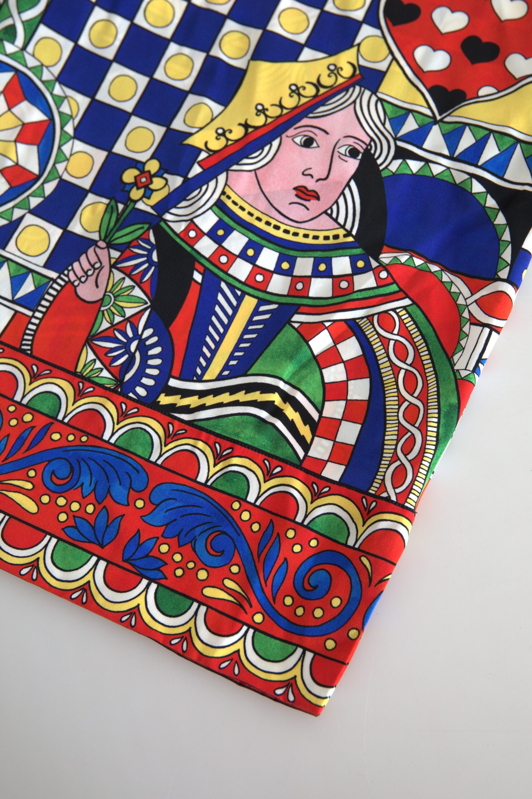 Dolce & Gabbana Multicolor Bedrukte Blouse Top Met Lange Mouwen