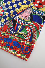 Dolce & Gabbana Multicolor Bedrukte Blouse Top Met Lange Mouwen