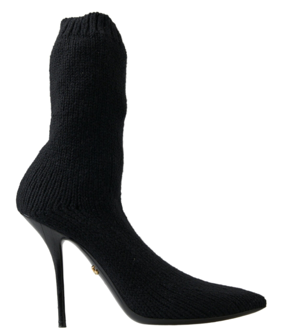 Dolce & Gabbana Schwarze Stilettoabsatz Wadenhohe Damenstiefel