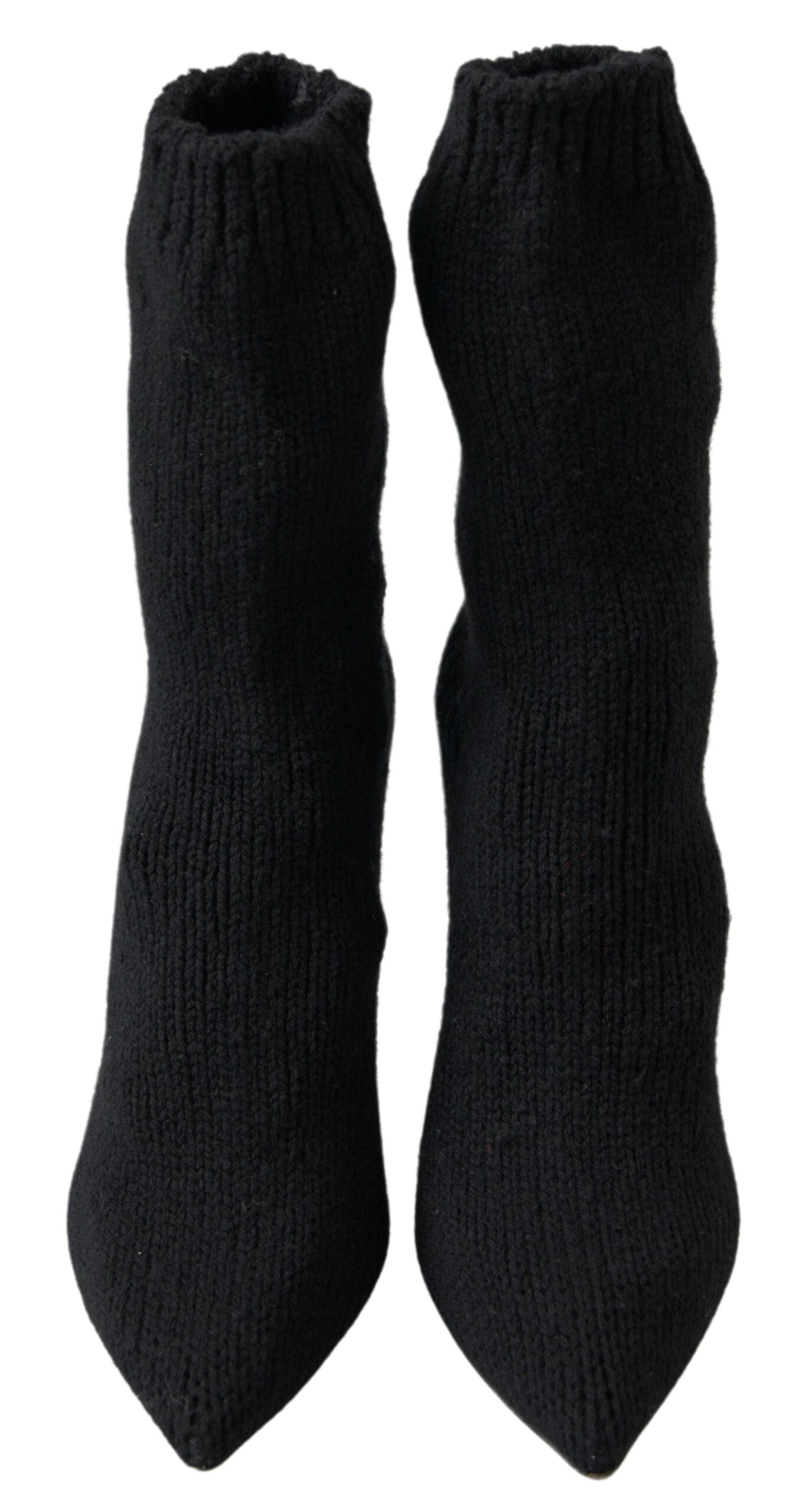 Dolce & Gabbana Schwarze Stilettoabsatz Wadenhohe Damenstiefel