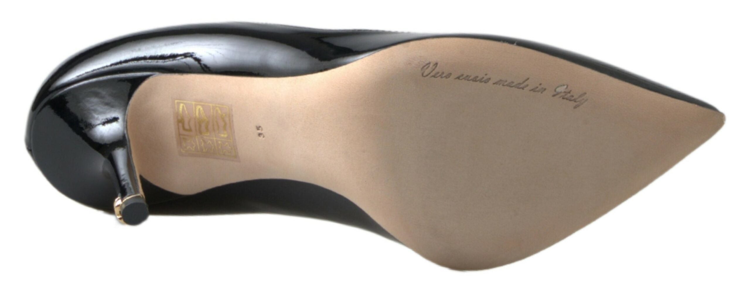 Dolce & Gabbana Schwarze Lackleder High Heels Pumps
