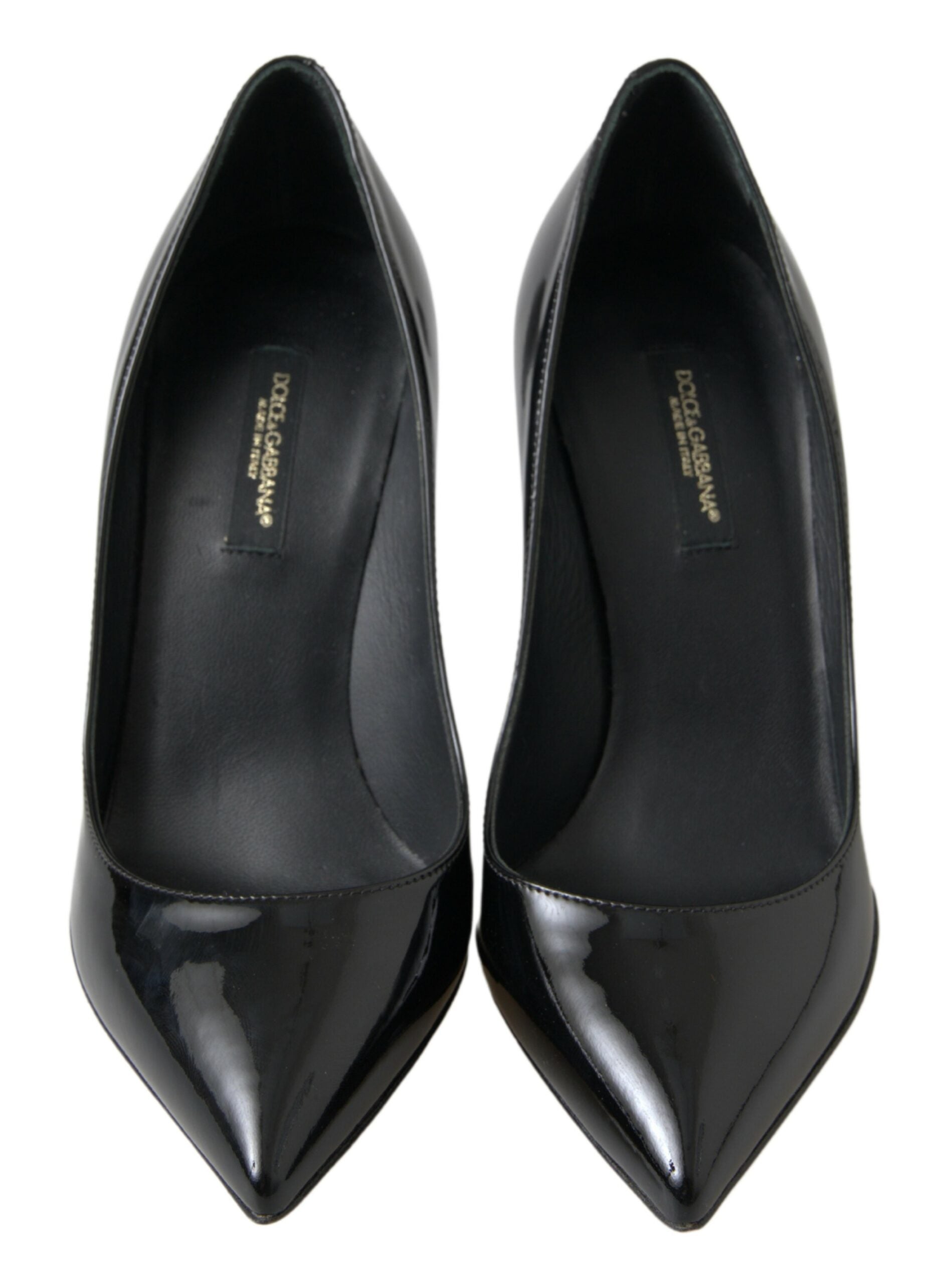 Dolce & Gabbana Schwarze Lackleder High Heels Pumps
