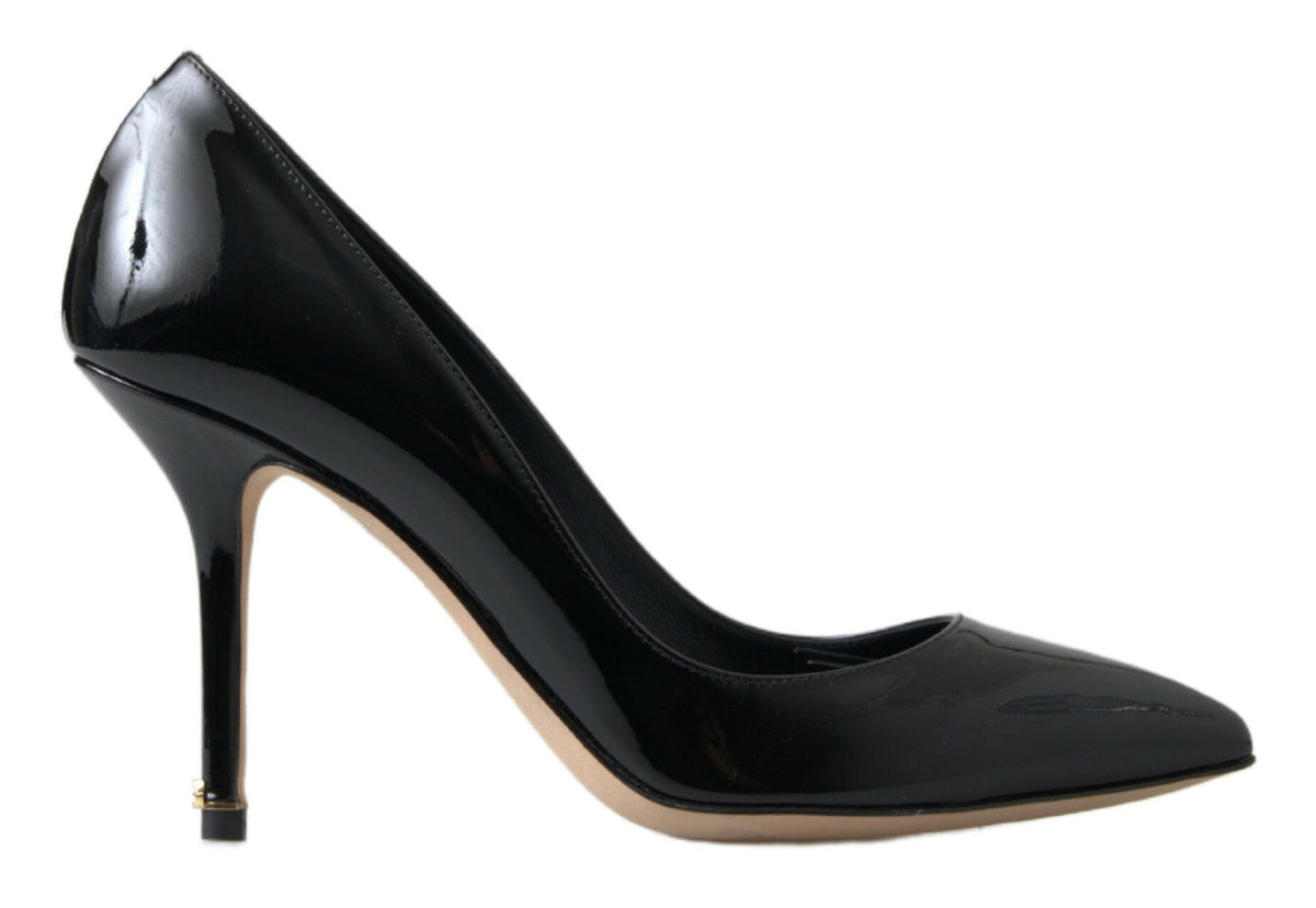 Dolce & Gabbana Schwarze Lackleder High Heels Pumps