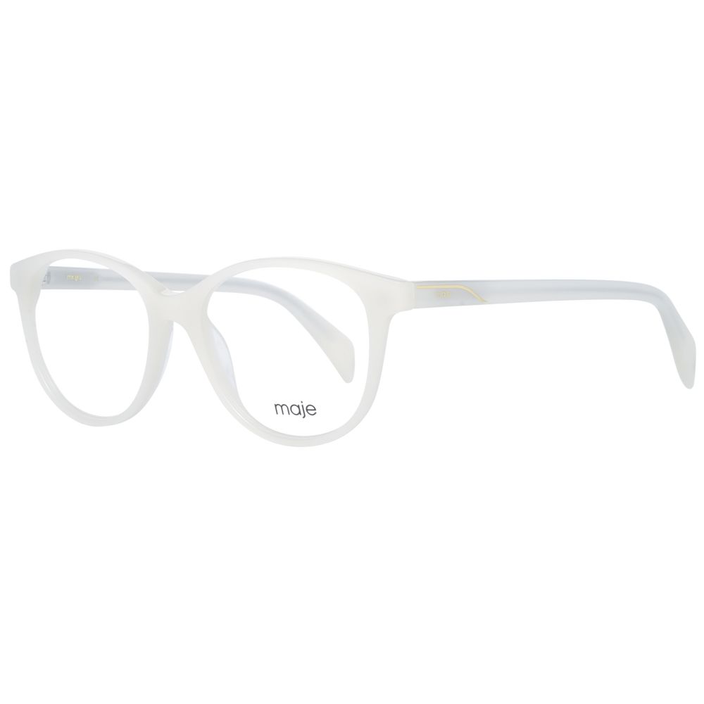 Maje crèmekleurige plastic bril (montuur)