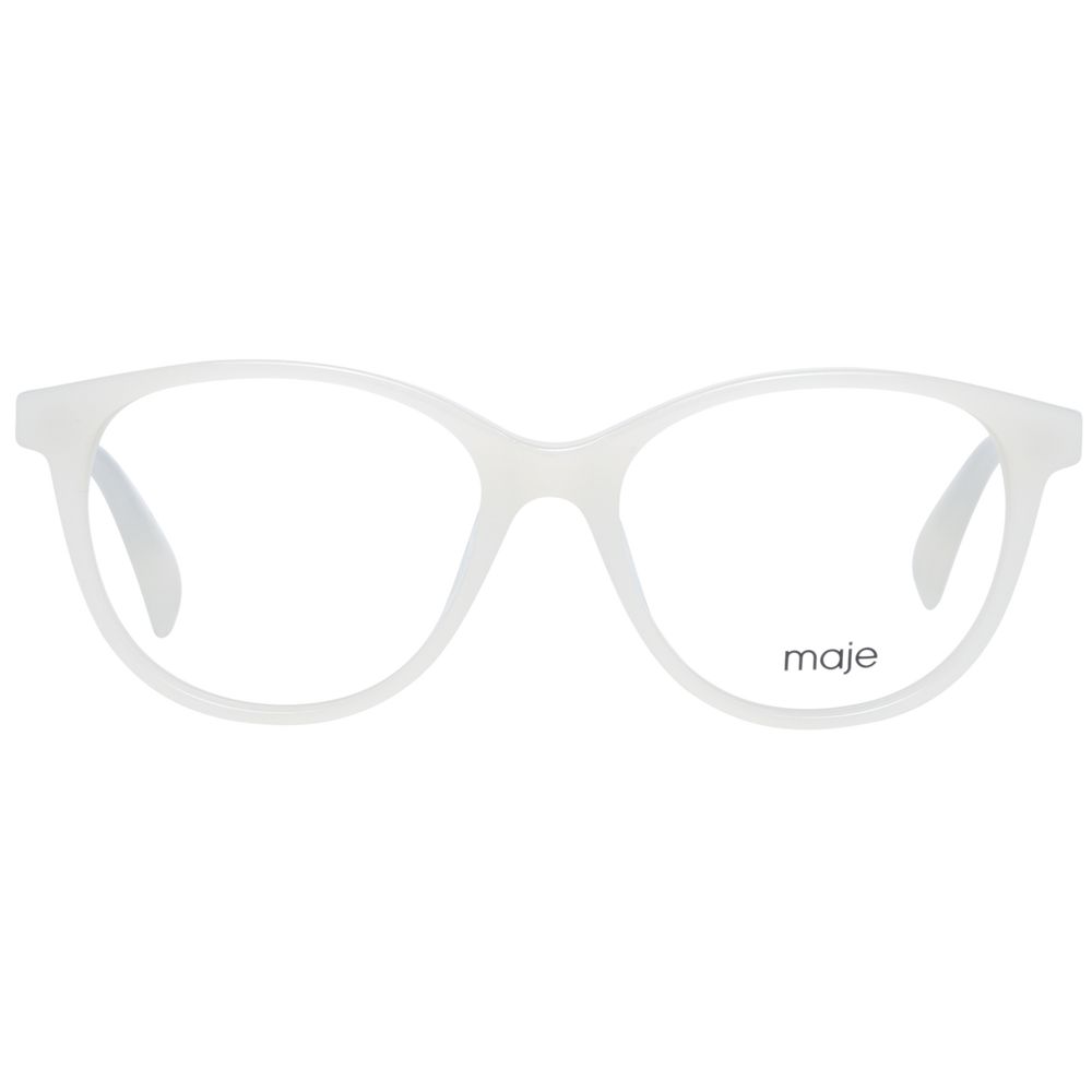 Maje crèmekleurige plastic bril (montuur)