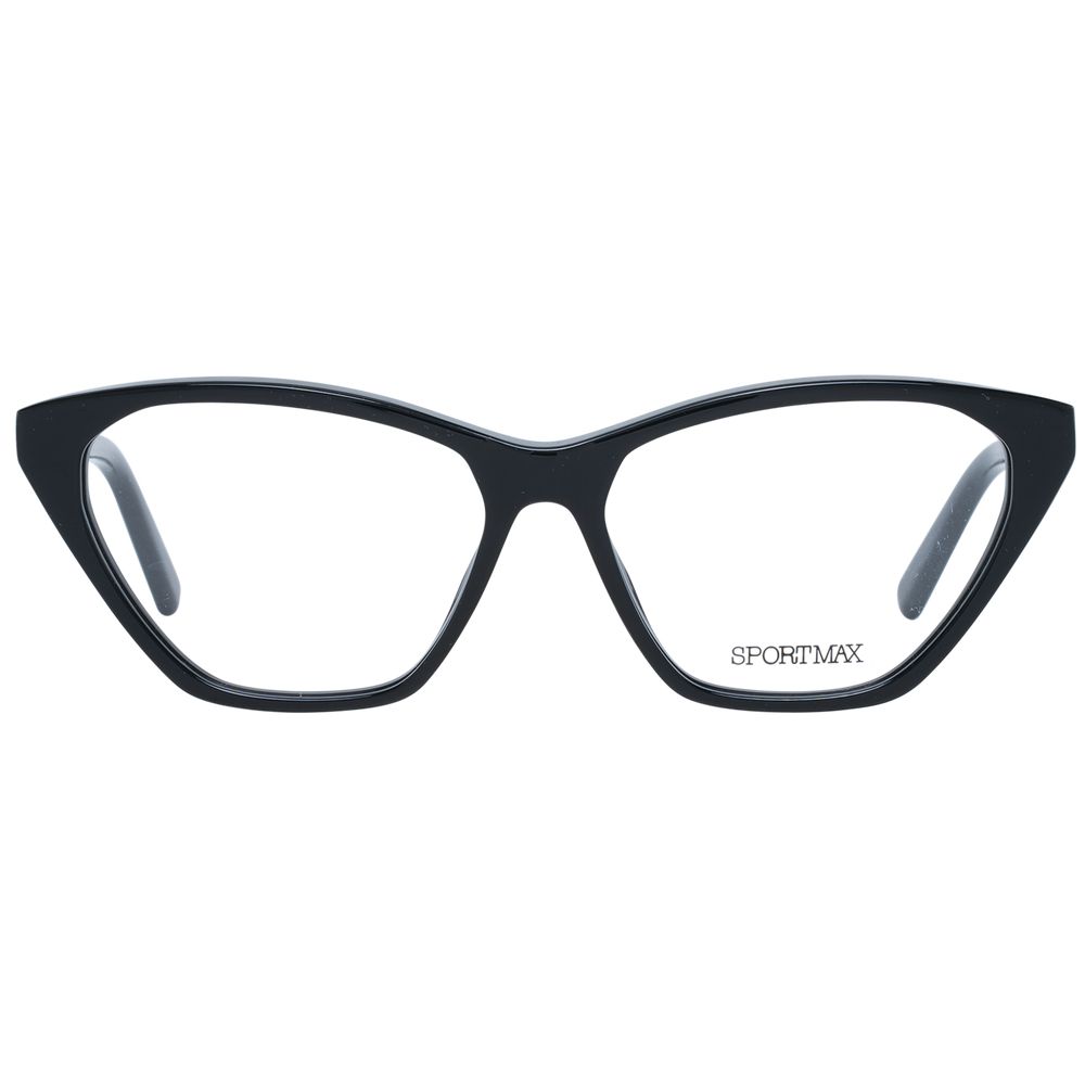 Sportmax Schwarze Azetat-Brille (Gestell)