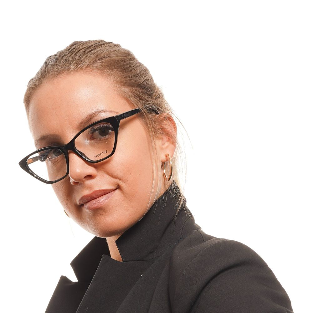 Sportmax Schwarze Azetat-Brille (Gestell)