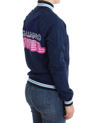 John Galliano Blauw katoenen vest met rits