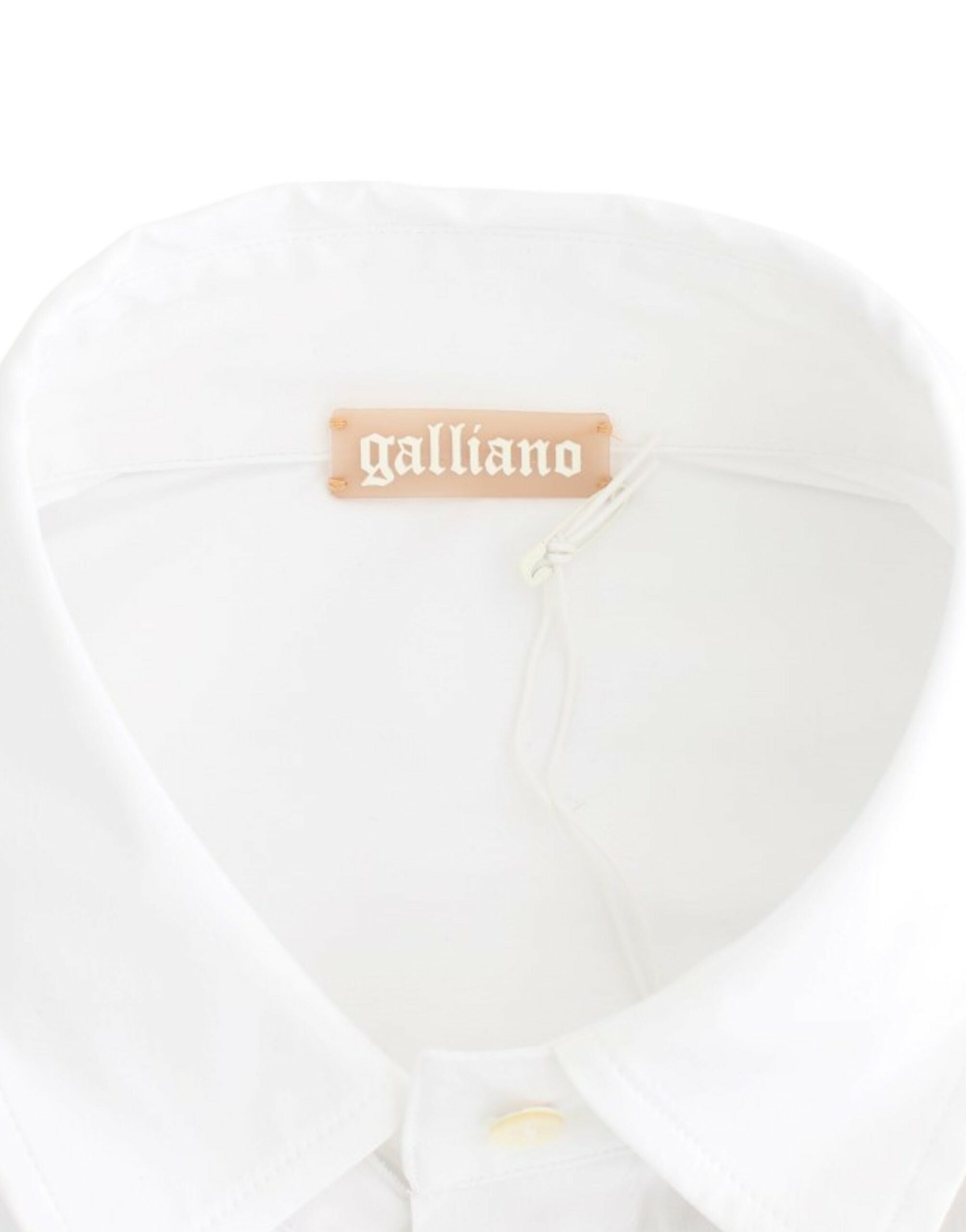 John Galliano Oberteil aus weißer Baumwolle