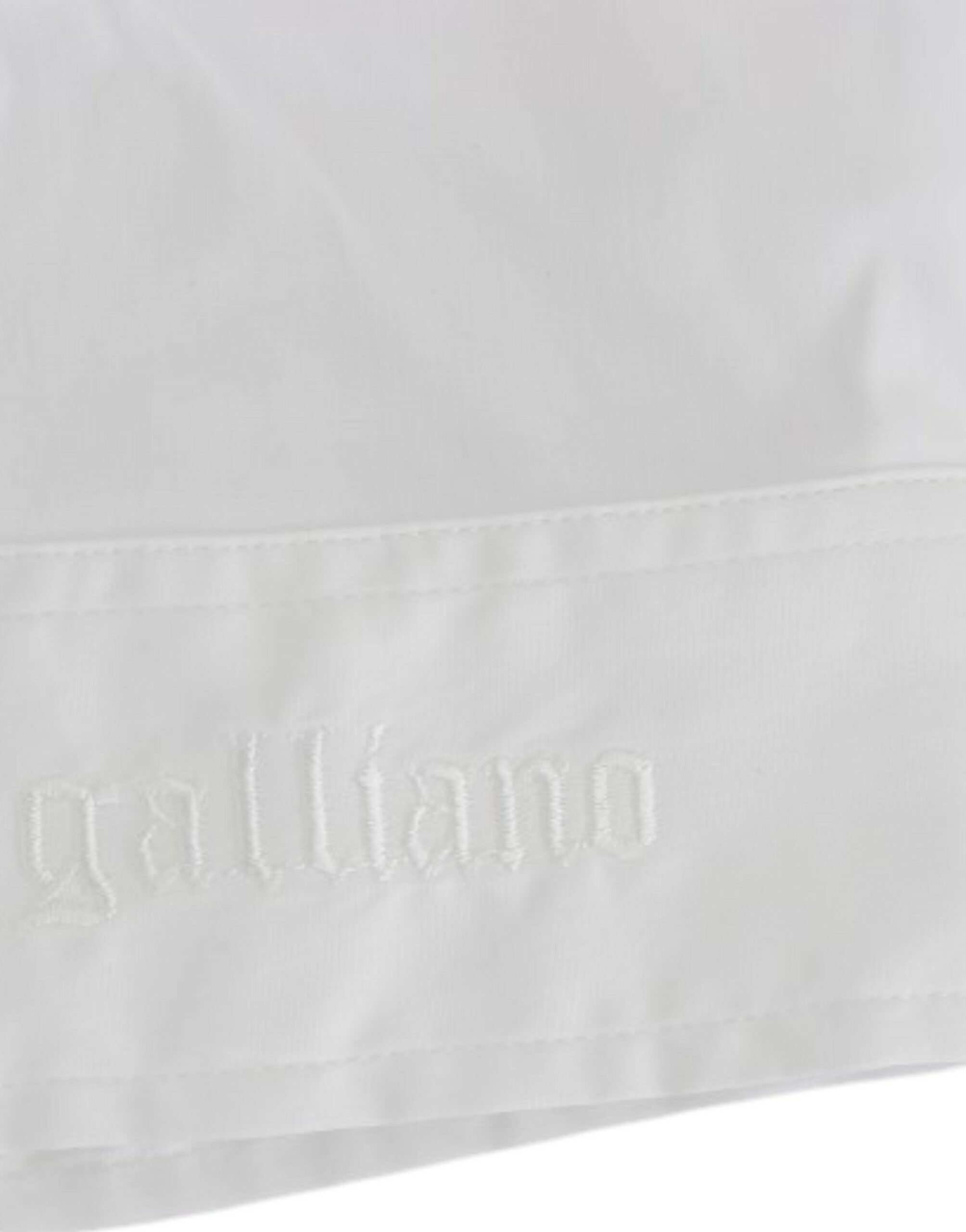 John Galliano Oberteil aus weißer Baumwolle