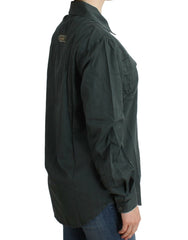 Cavalli graues Button-Down-Hemd