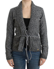 Cavalli grauer Strickcardigan aus Wolle