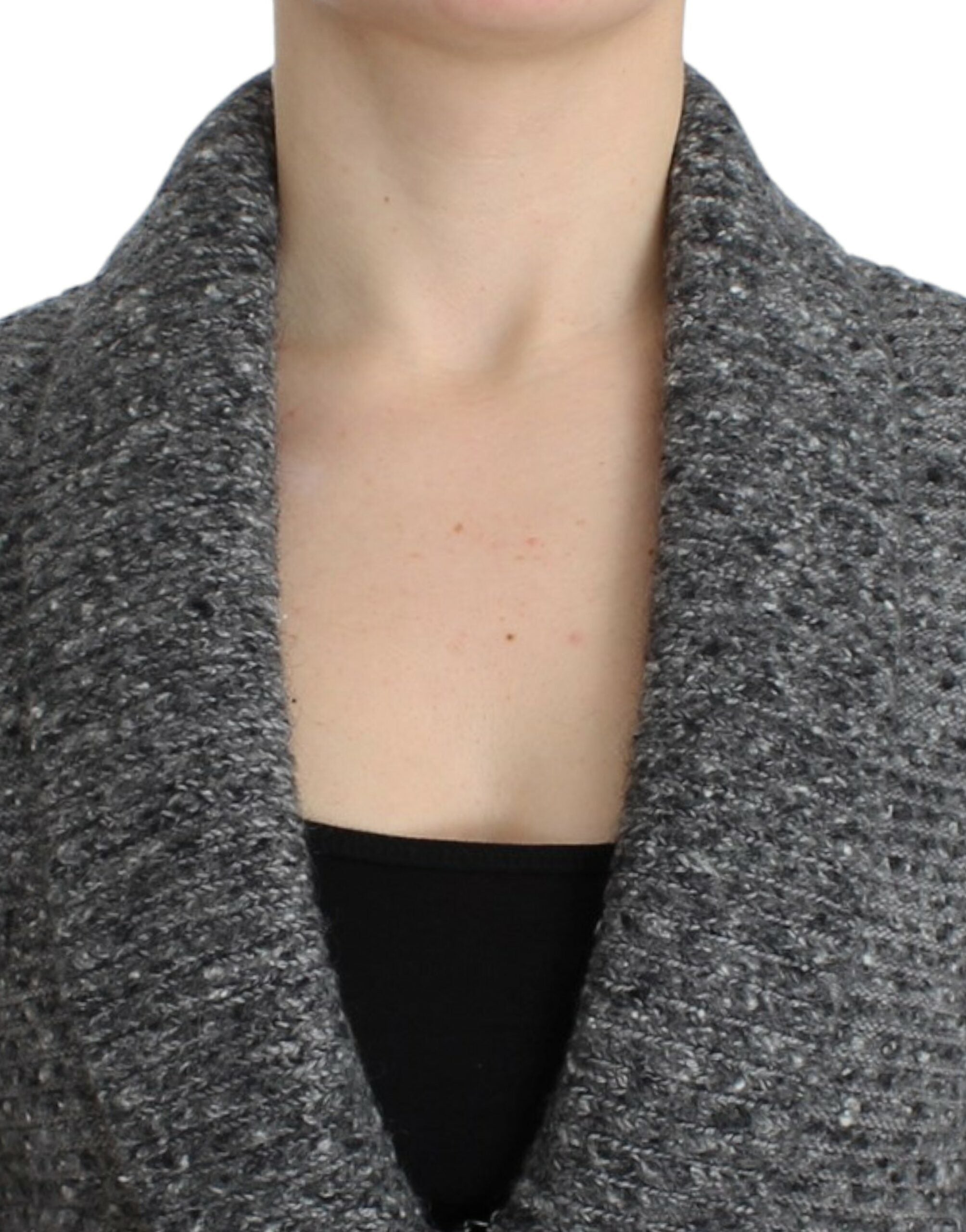 Cavalli grauer Strickcardigan aus Wolle
