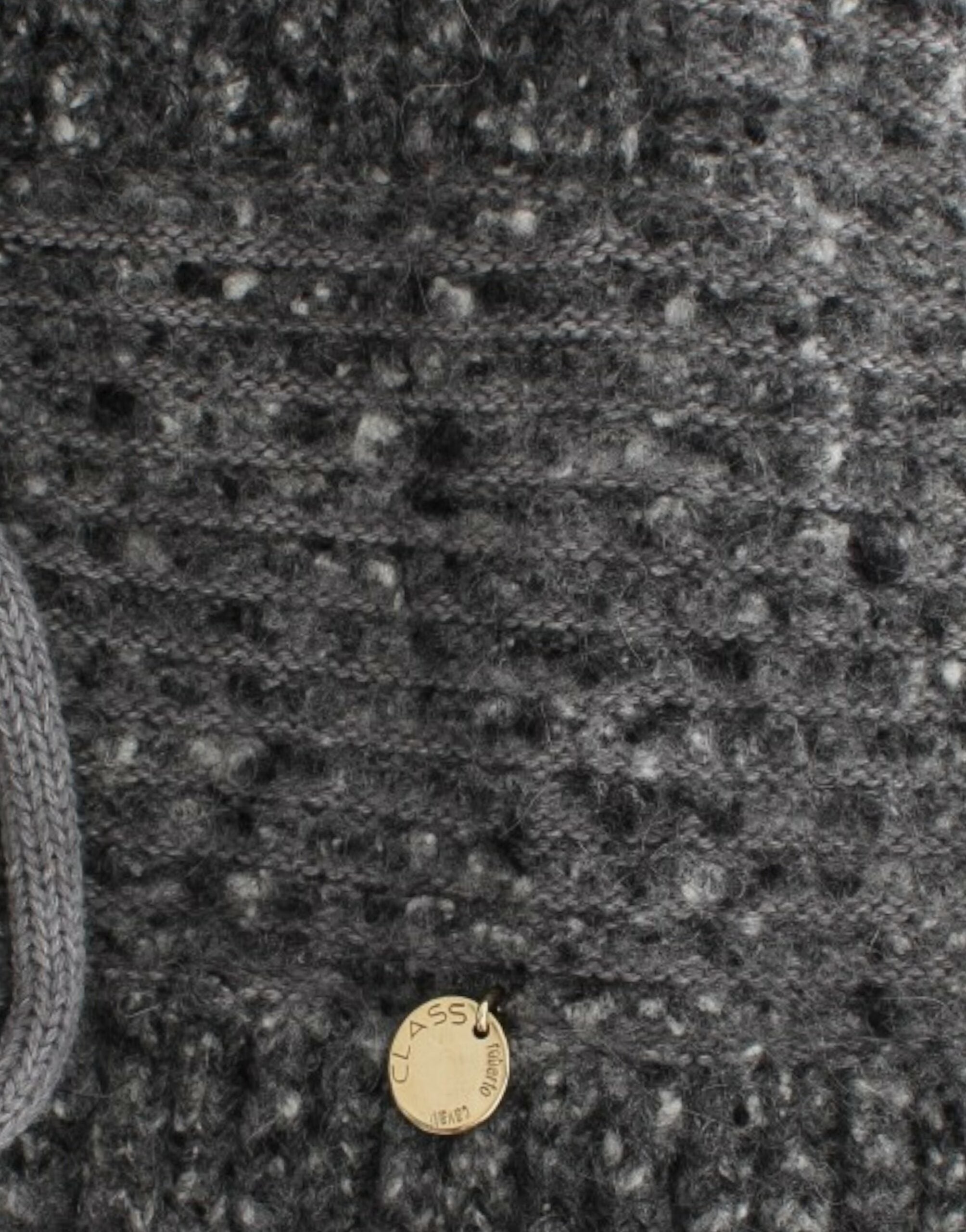 Cavalli grauer Strickcardigan aus Wolle