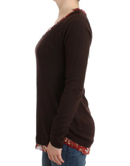 Cavalli Brown rondehals trui