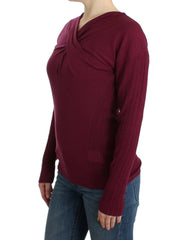 Cavalli lila Pullover aus Strickwolle