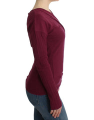 Cavalli lila Pullover aus Strickwolle