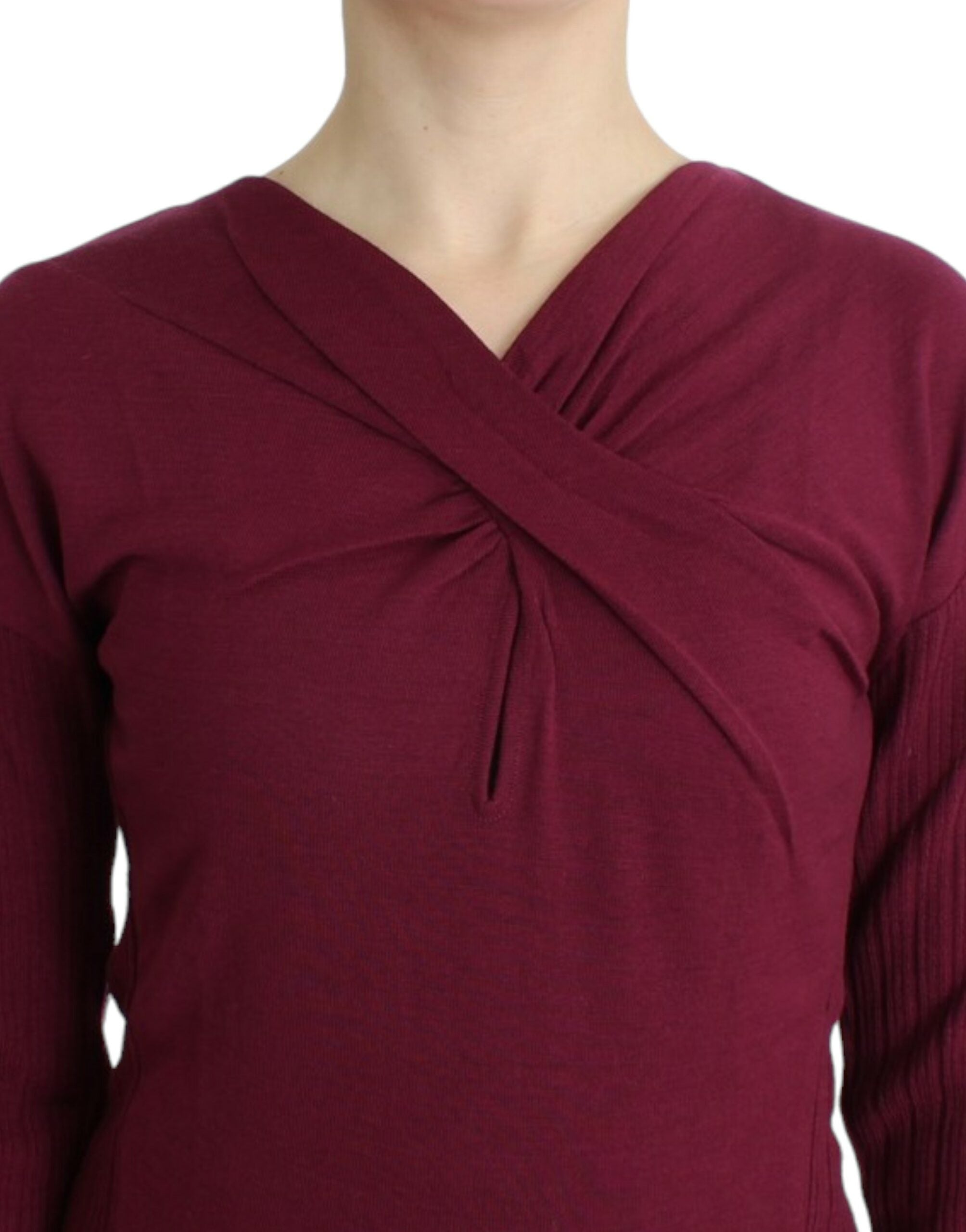 Cavalli lila Pullover aus Strickwolle