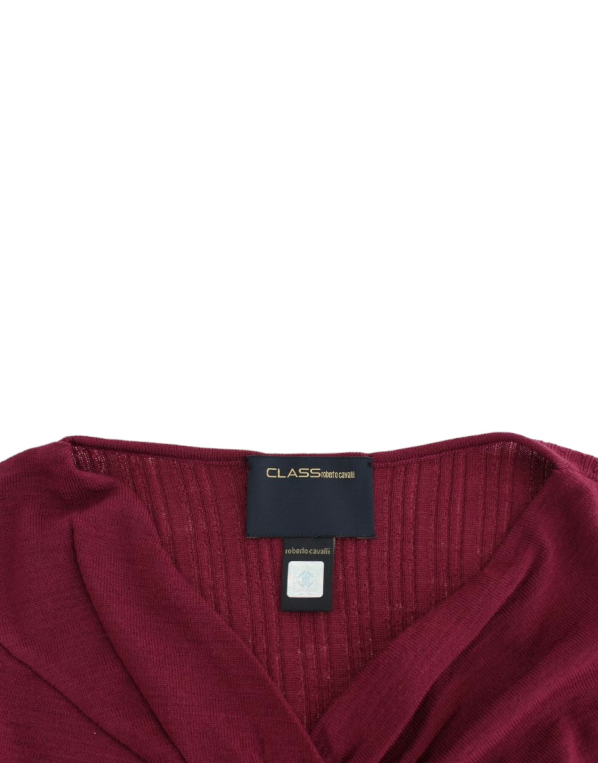 Cavalli lila Pullover aus Strickwolle