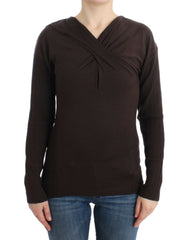 Cavalli Brown gebreide wollen trui