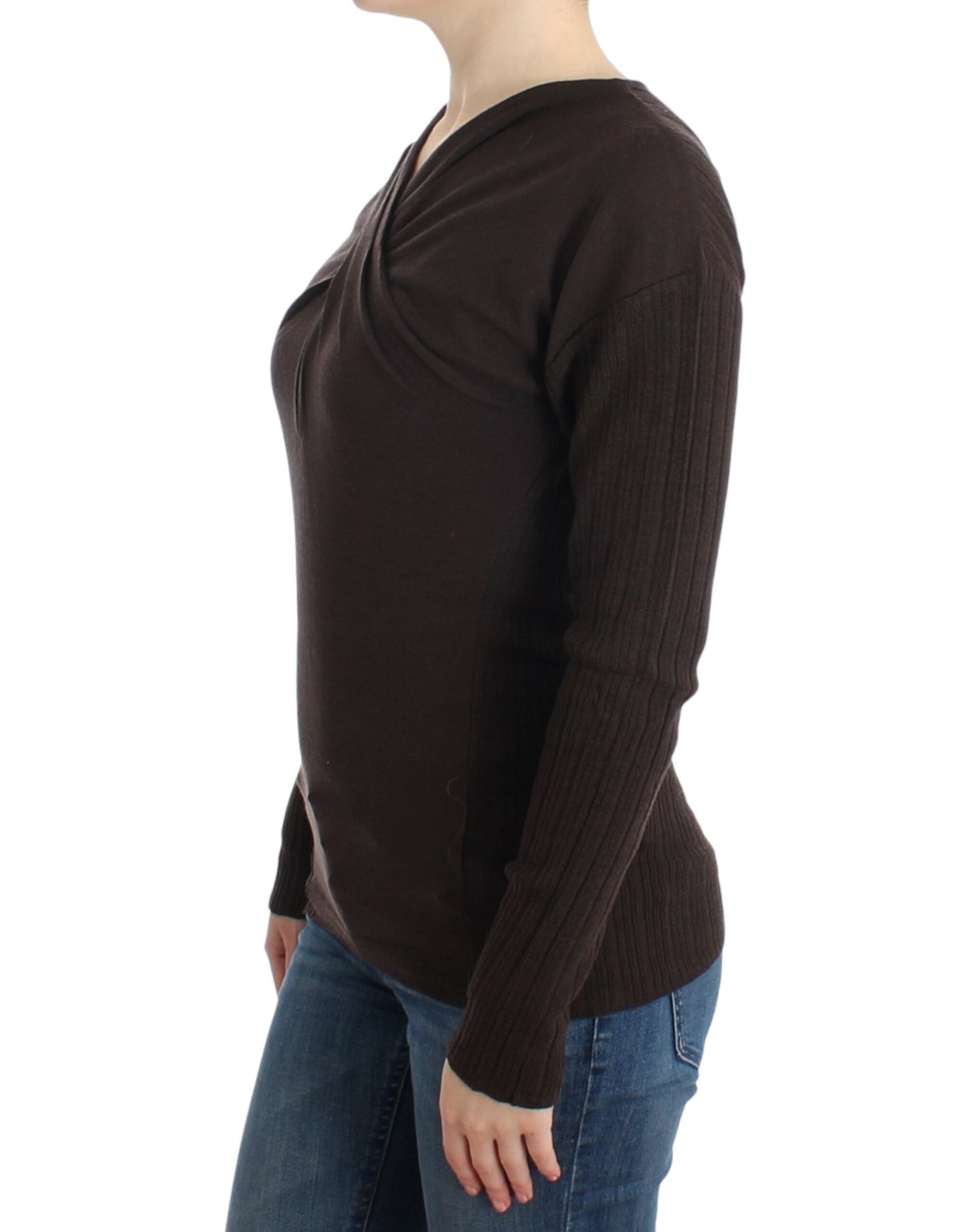 Cavalli Brown gebreide wollen trui