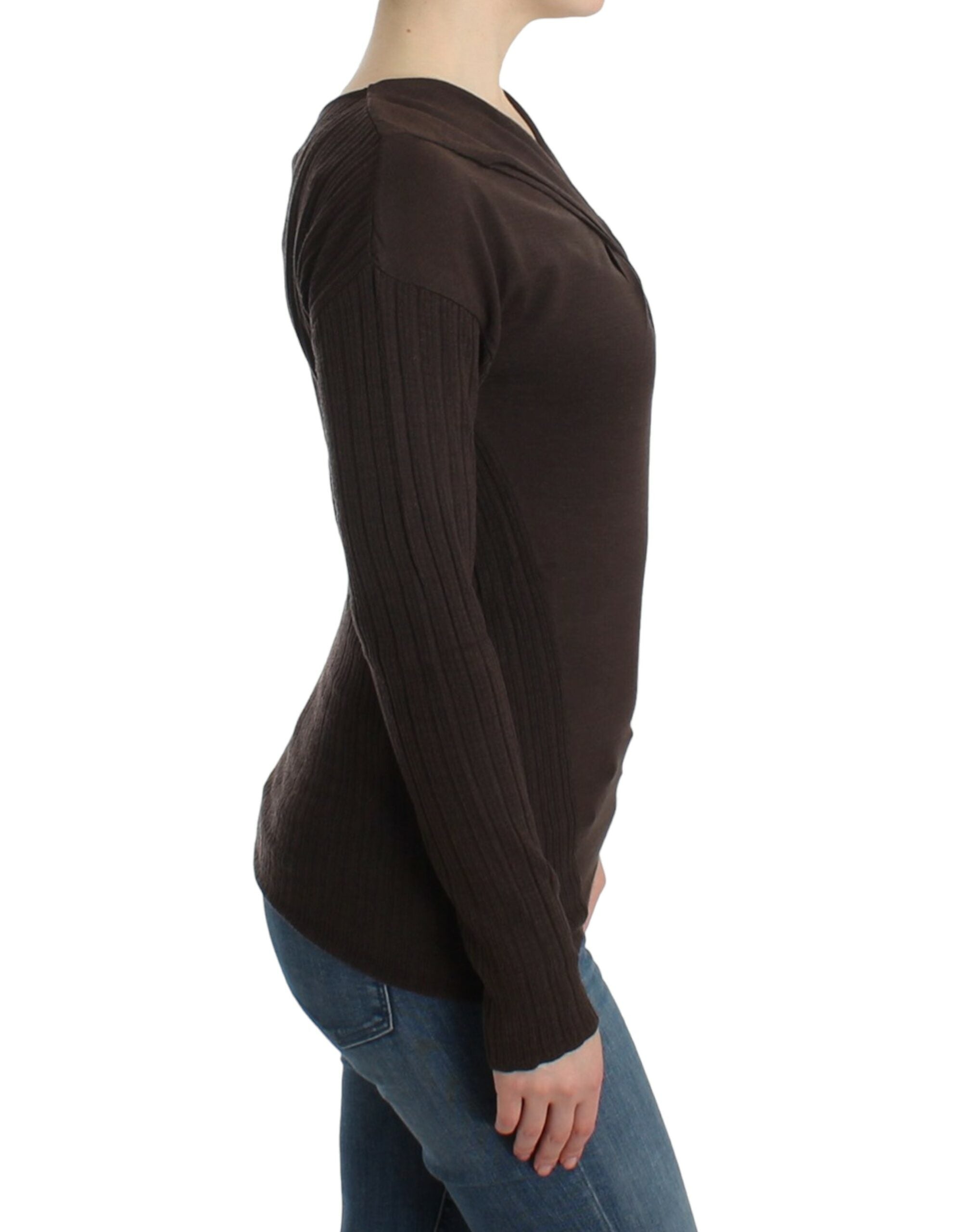 Cavalli Brown gebreide wollen trui