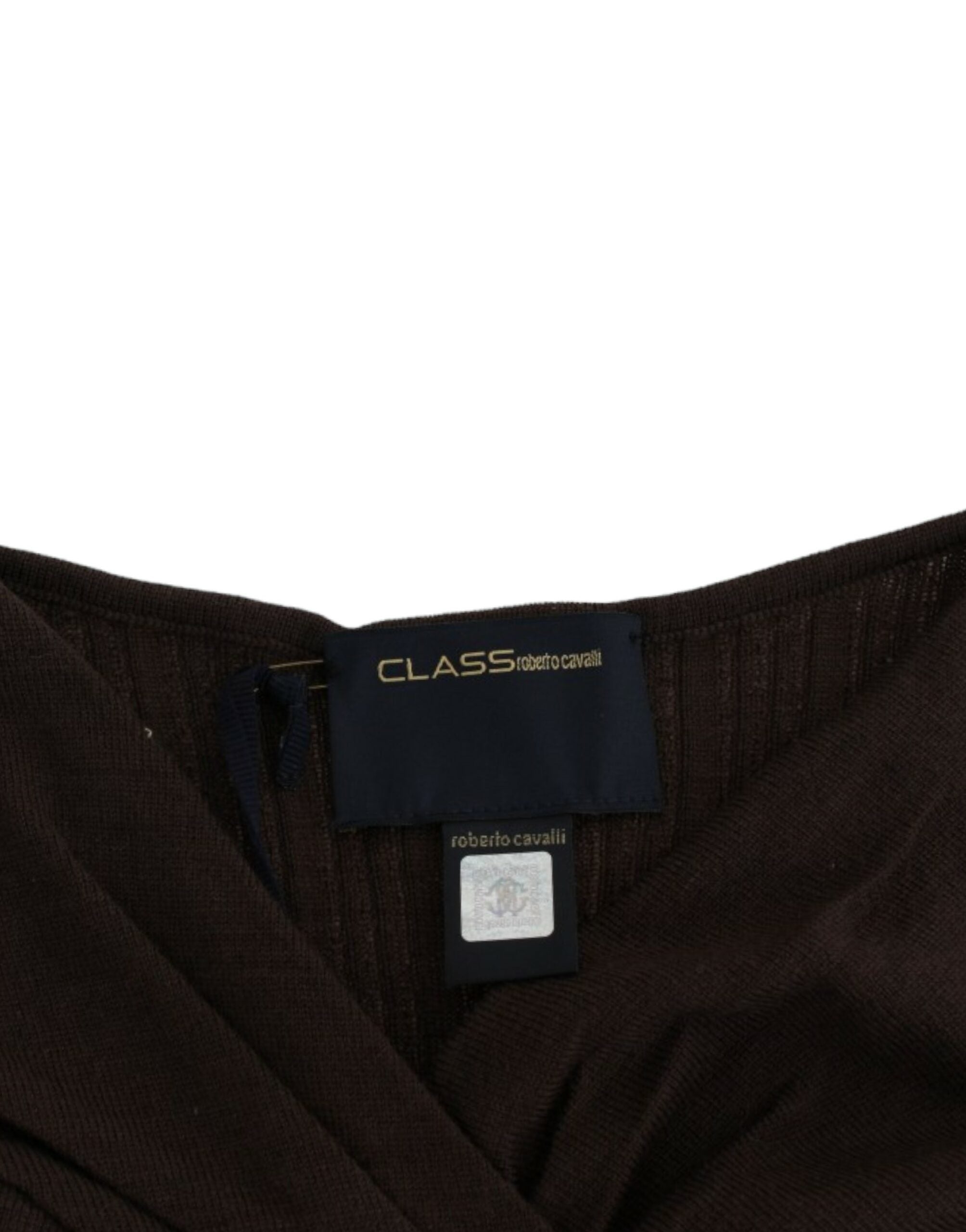 Cavalli Brown gebreide wollen trui