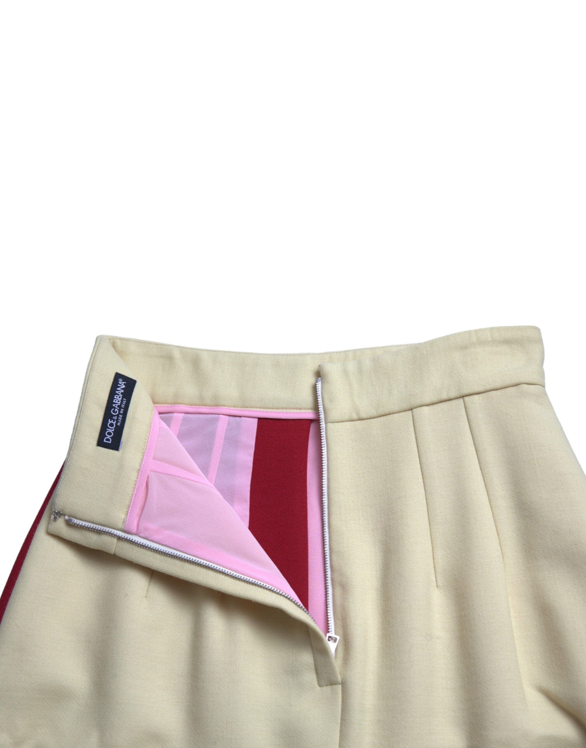 Dolce & Gabbana Mehrfarbiger Patchwork A-Linien-Rock mit hoher Taille