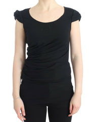 Cavalli Schwarzes Baumwolltop