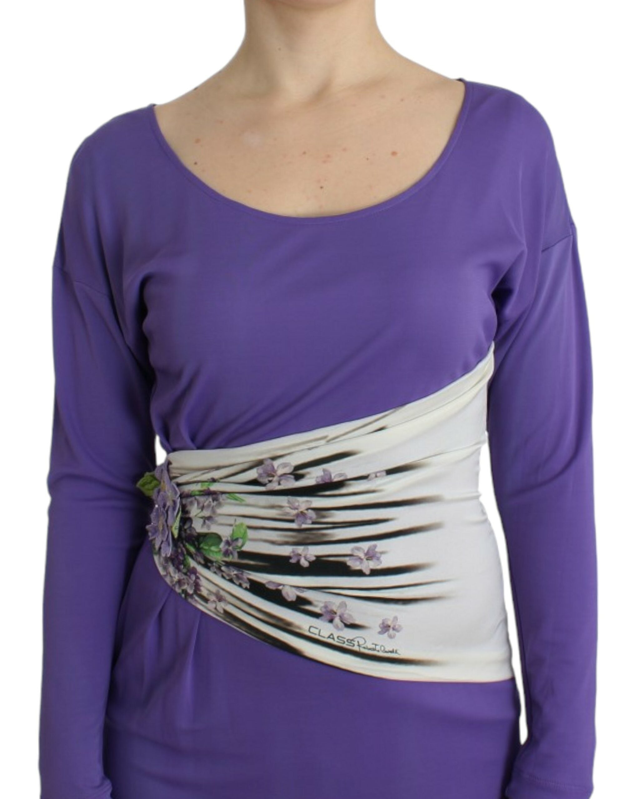Cavalli Violettes Langarmkleid