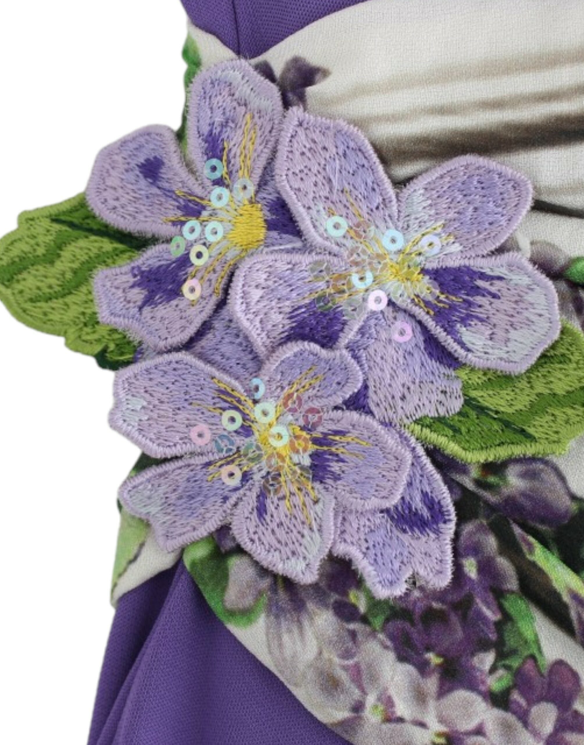 Cavalli Violettes Langarmkleid