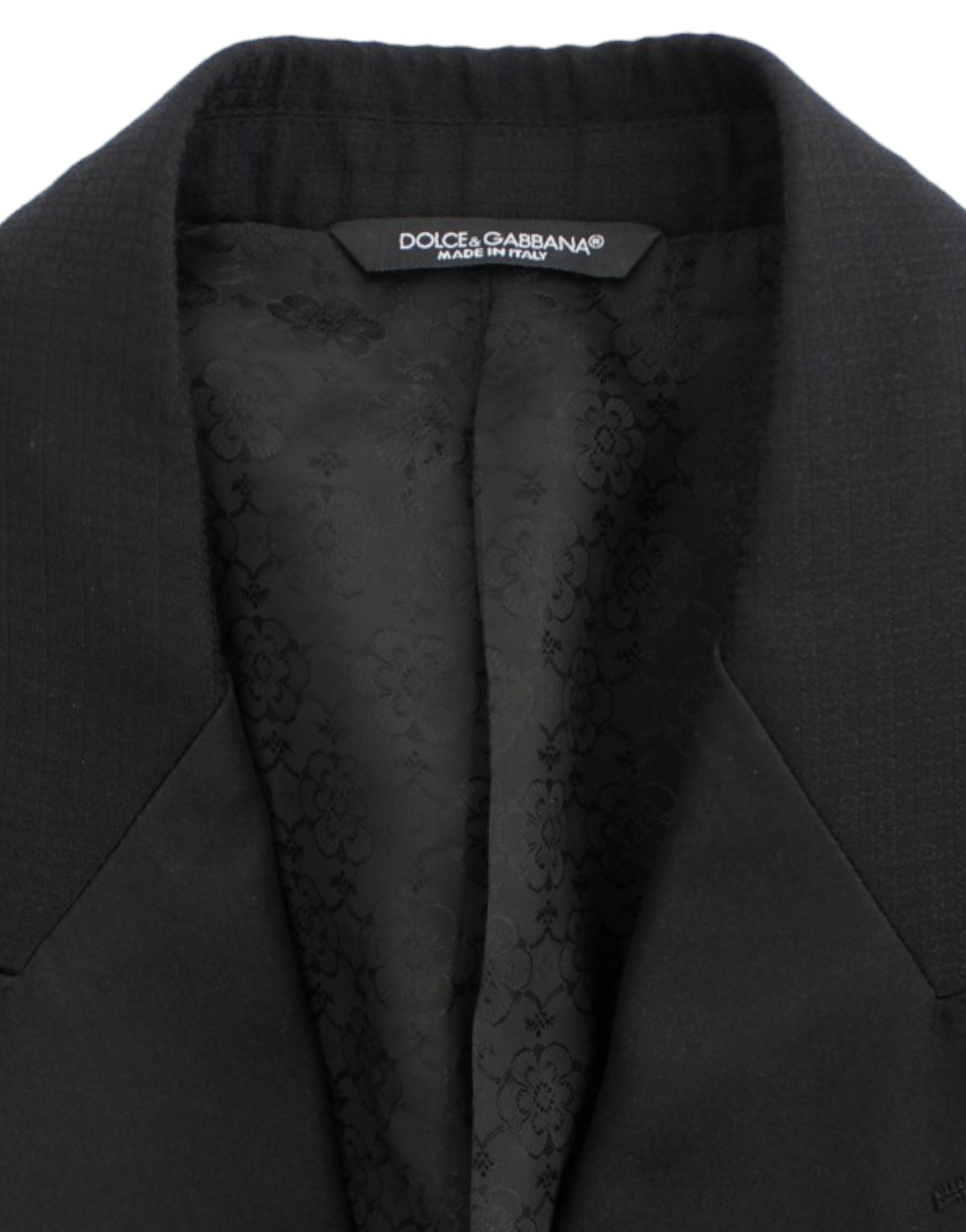 Dolce & Gabbana Zwart wollen zijden SICILIA blazer