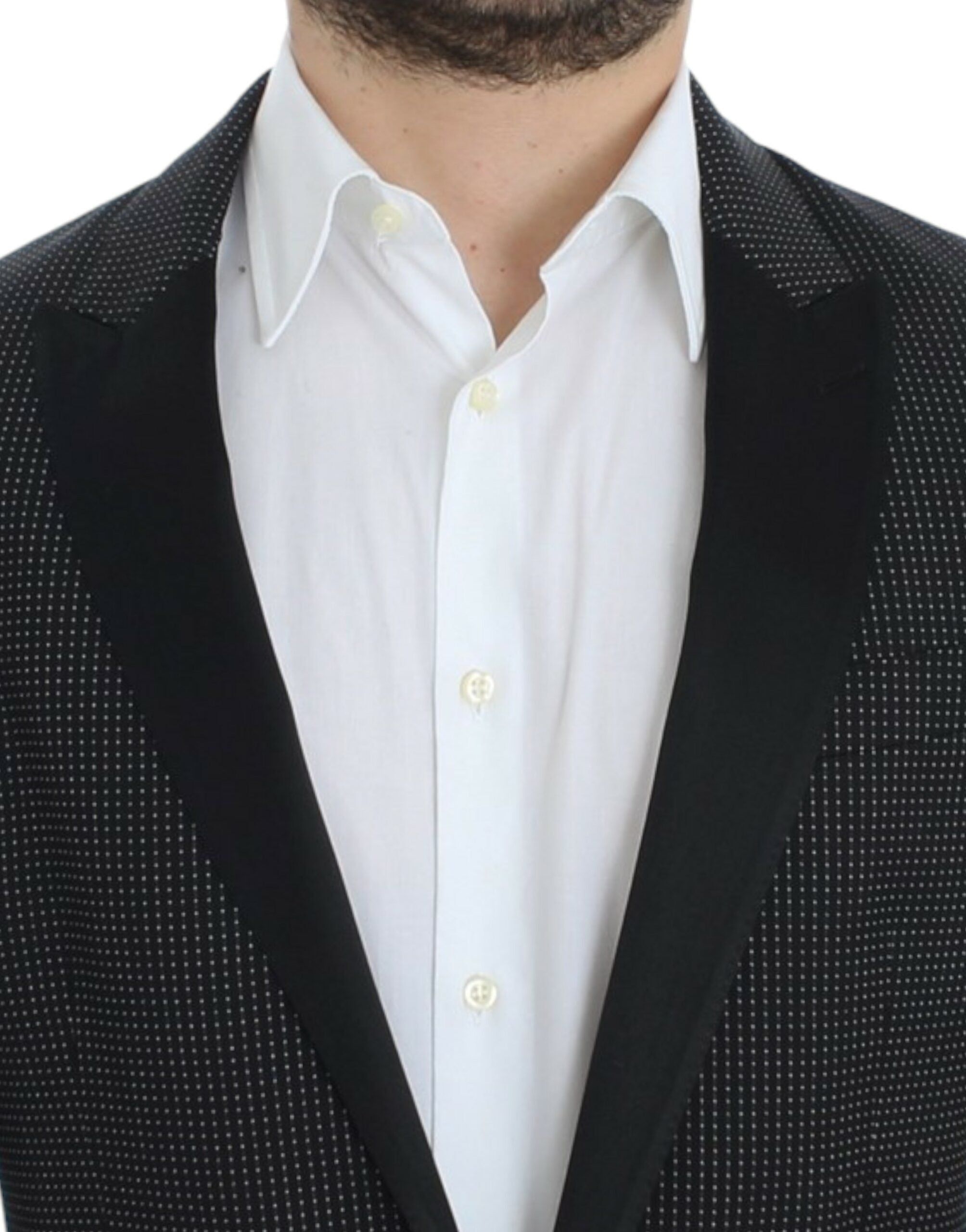 Dolce & Gabbana Schwarzer Blazer aus Schurwolle im Slim-Fit, Modell MARTINI