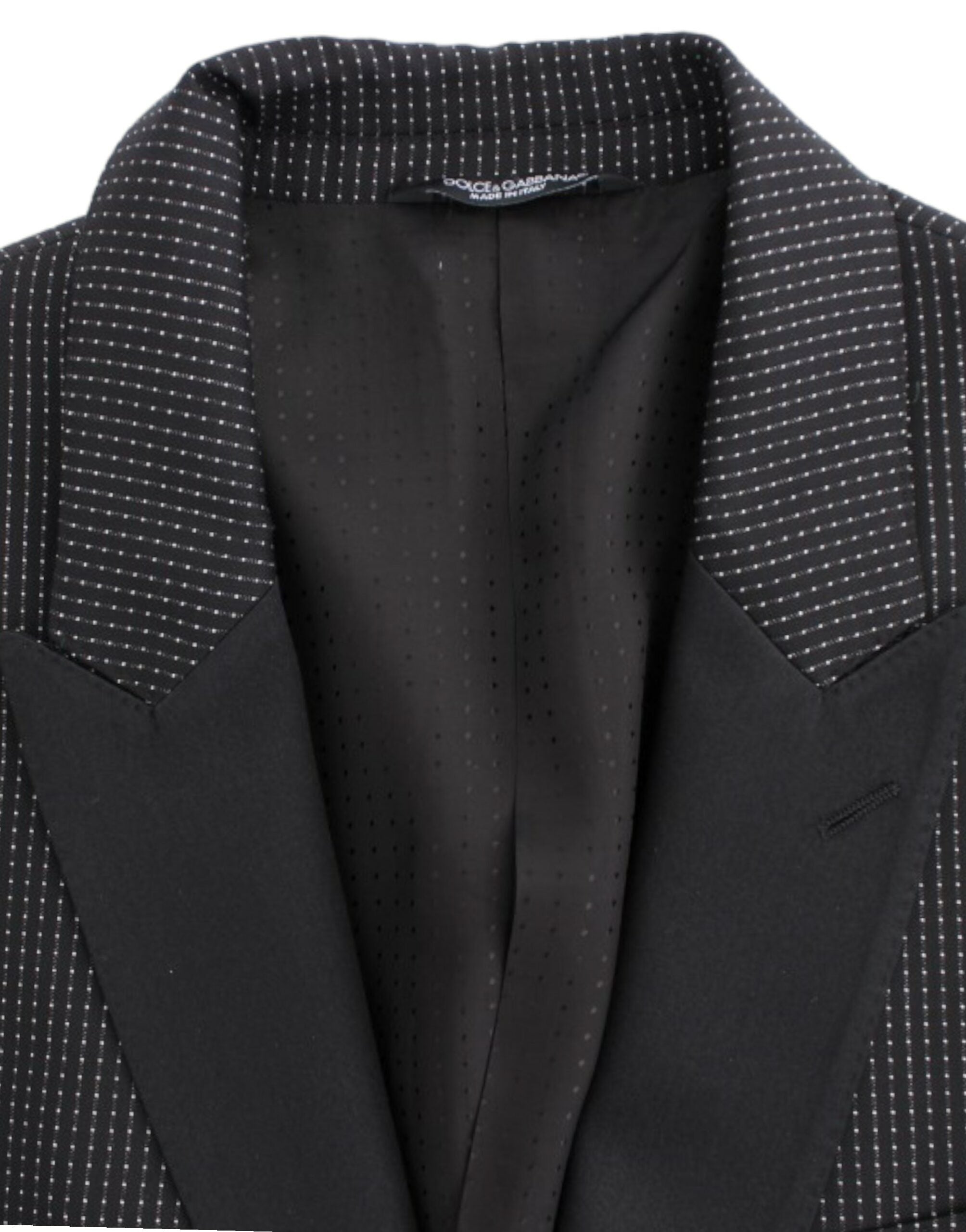 Dolce & Gabbana Schwarzer Blazer aus Schurwolle im Slim-Fit, Modell MARTINI