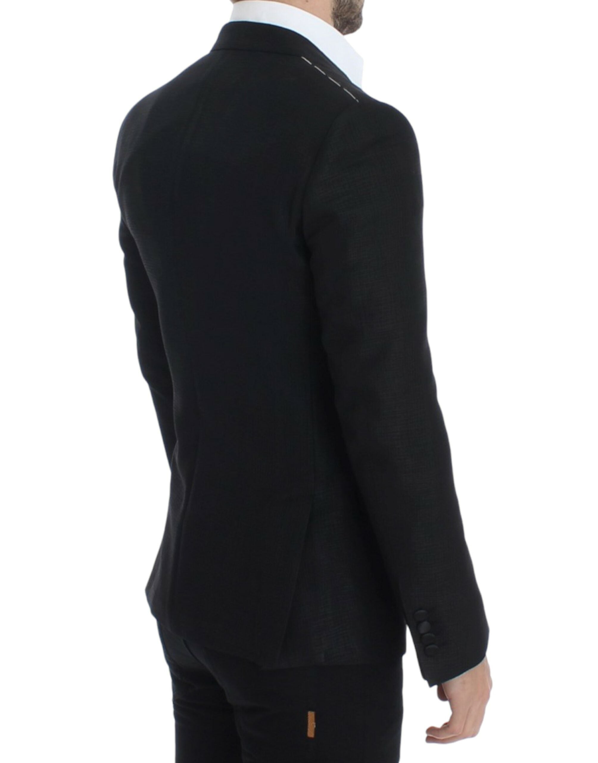 Dolce & Gabbana Schwarzer Blazer aus Wolle im MARTINI Slim Fit
