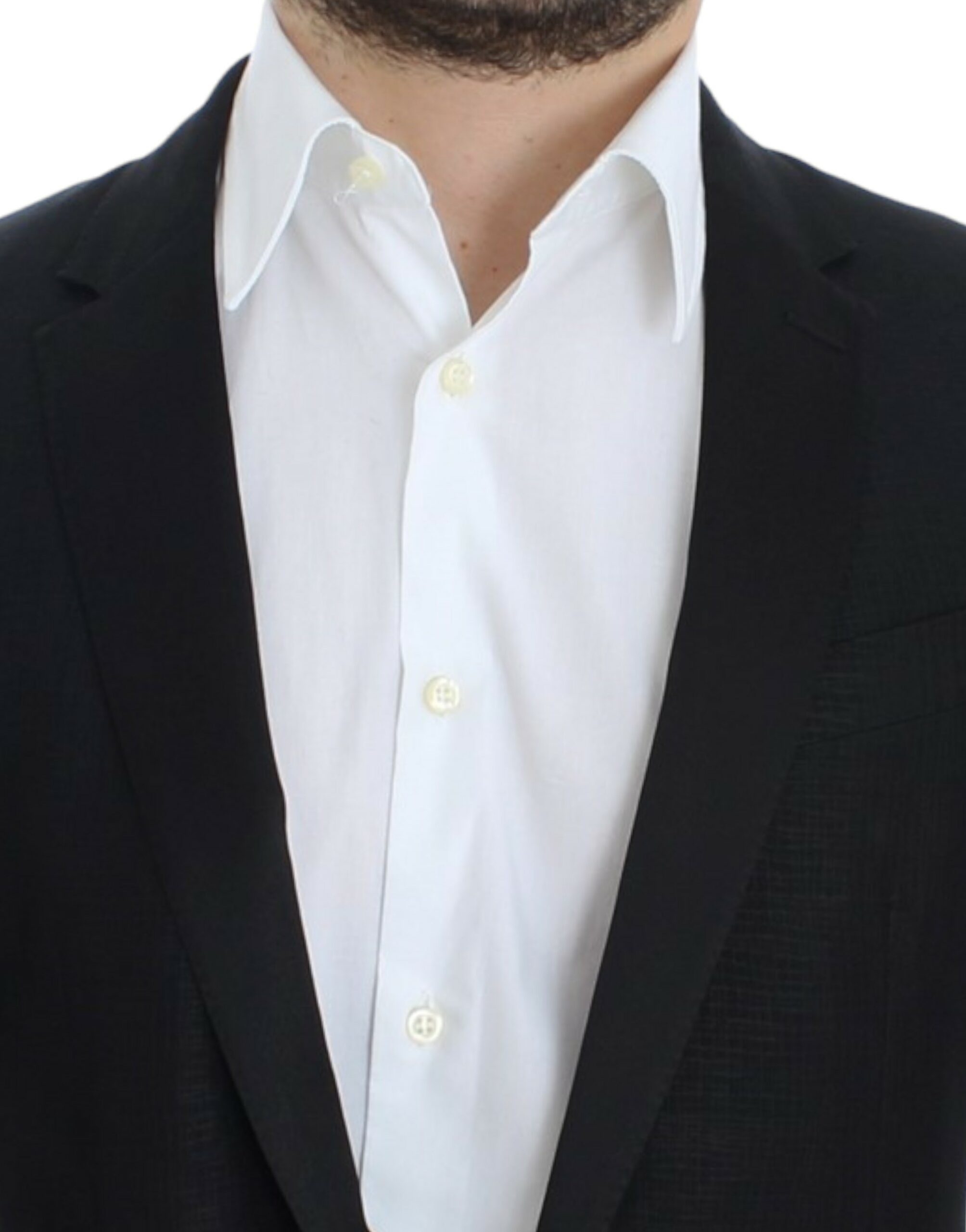 Dolce & Gabbana Schwarzer Blazer aus Wolle im MARTINI Slim Fit