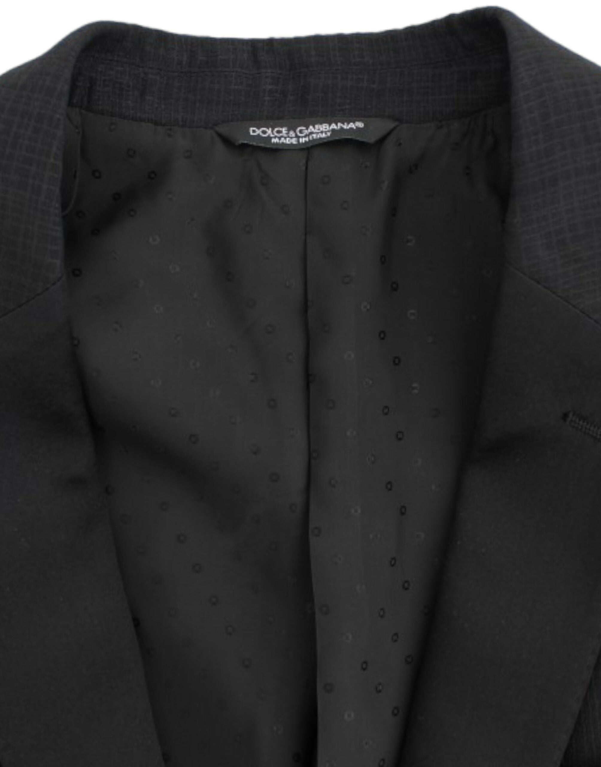 Dolce & Gabbana Schwarzer Blazer aus Wolle im MARTINI Slim Fit