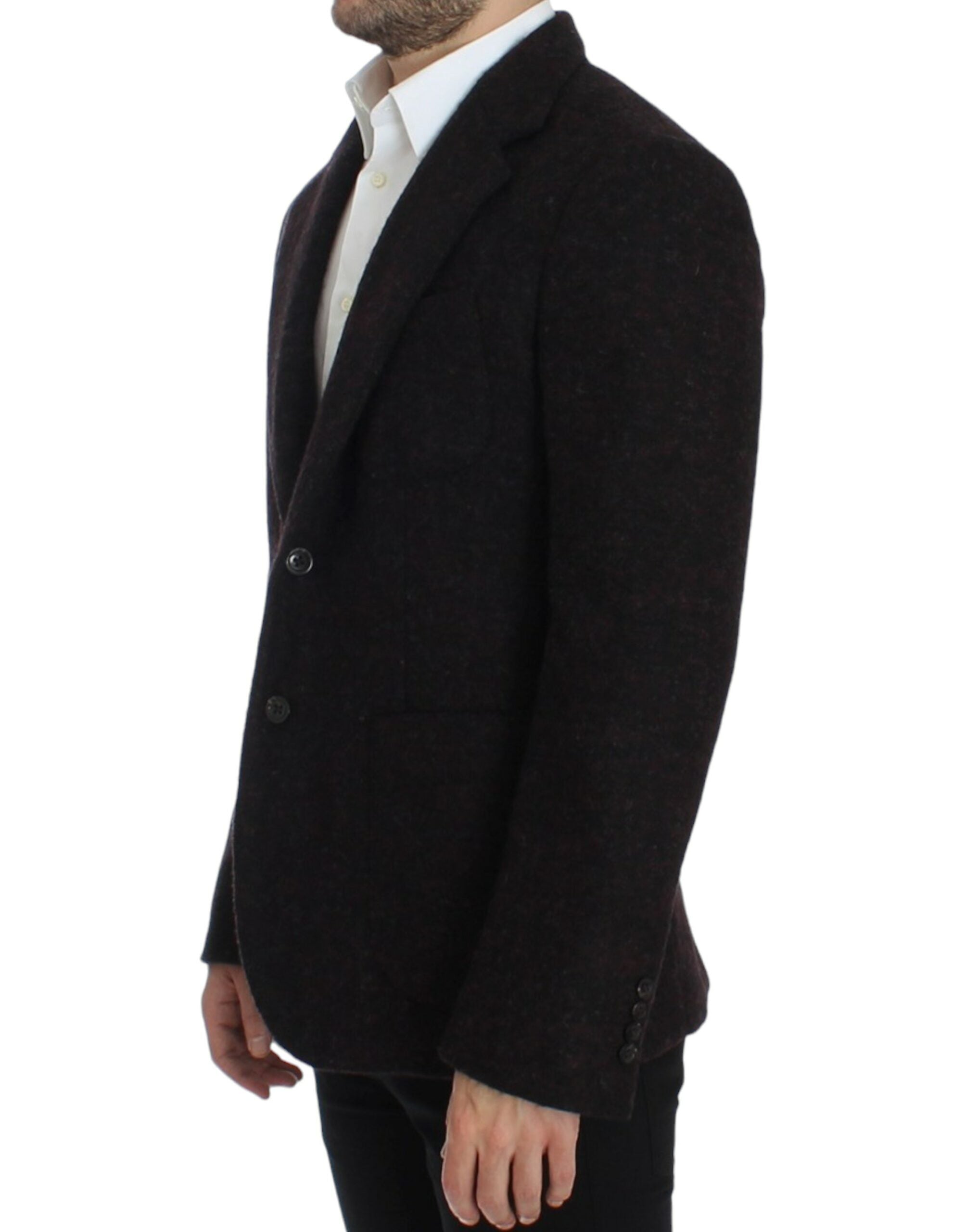 Dolce & Gabbana Bordeaux Alpaka Zweiknopf-Blazer
