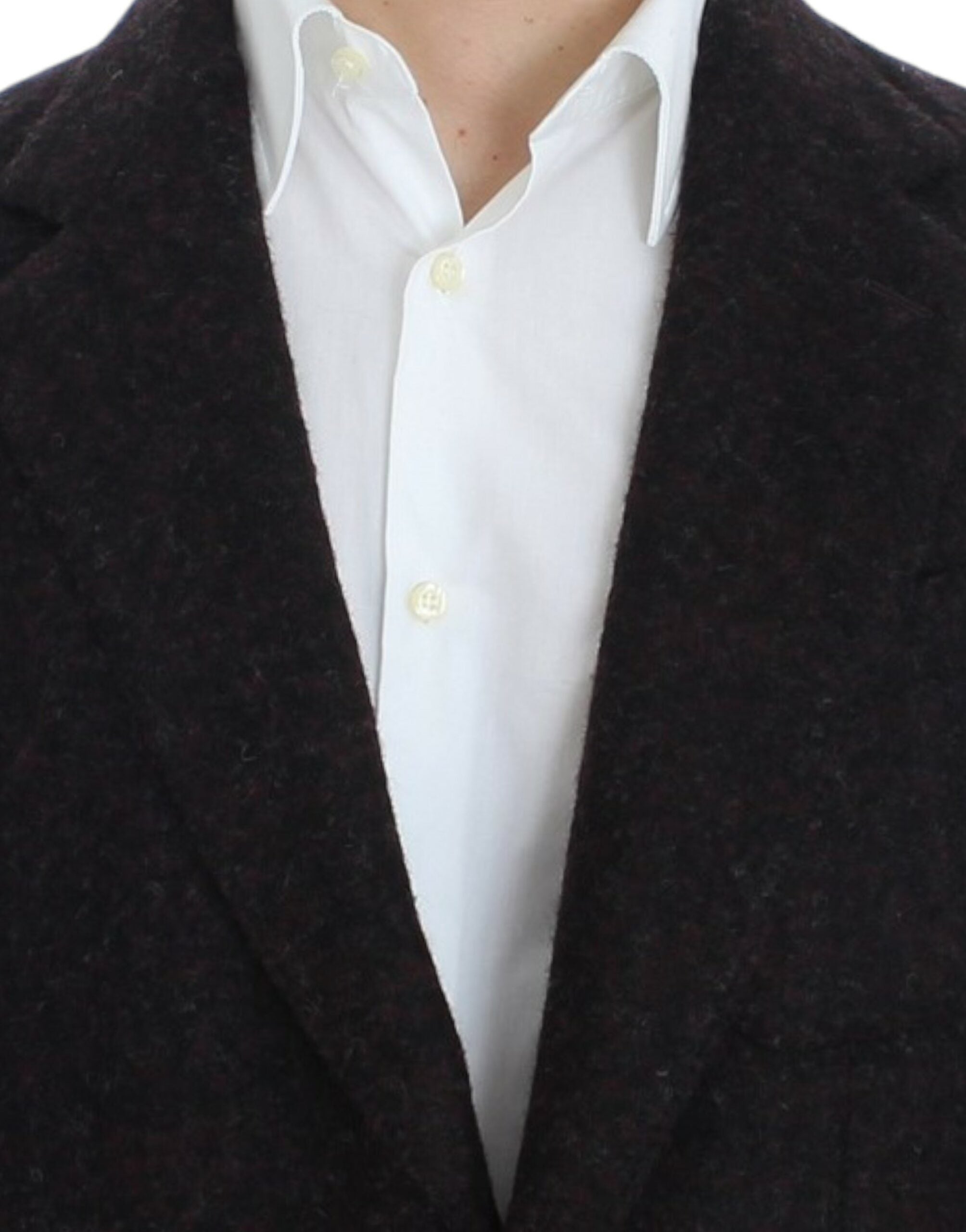 Dolce & Gabbana Bordeaux Alpaka Zweiknopf-Blazer