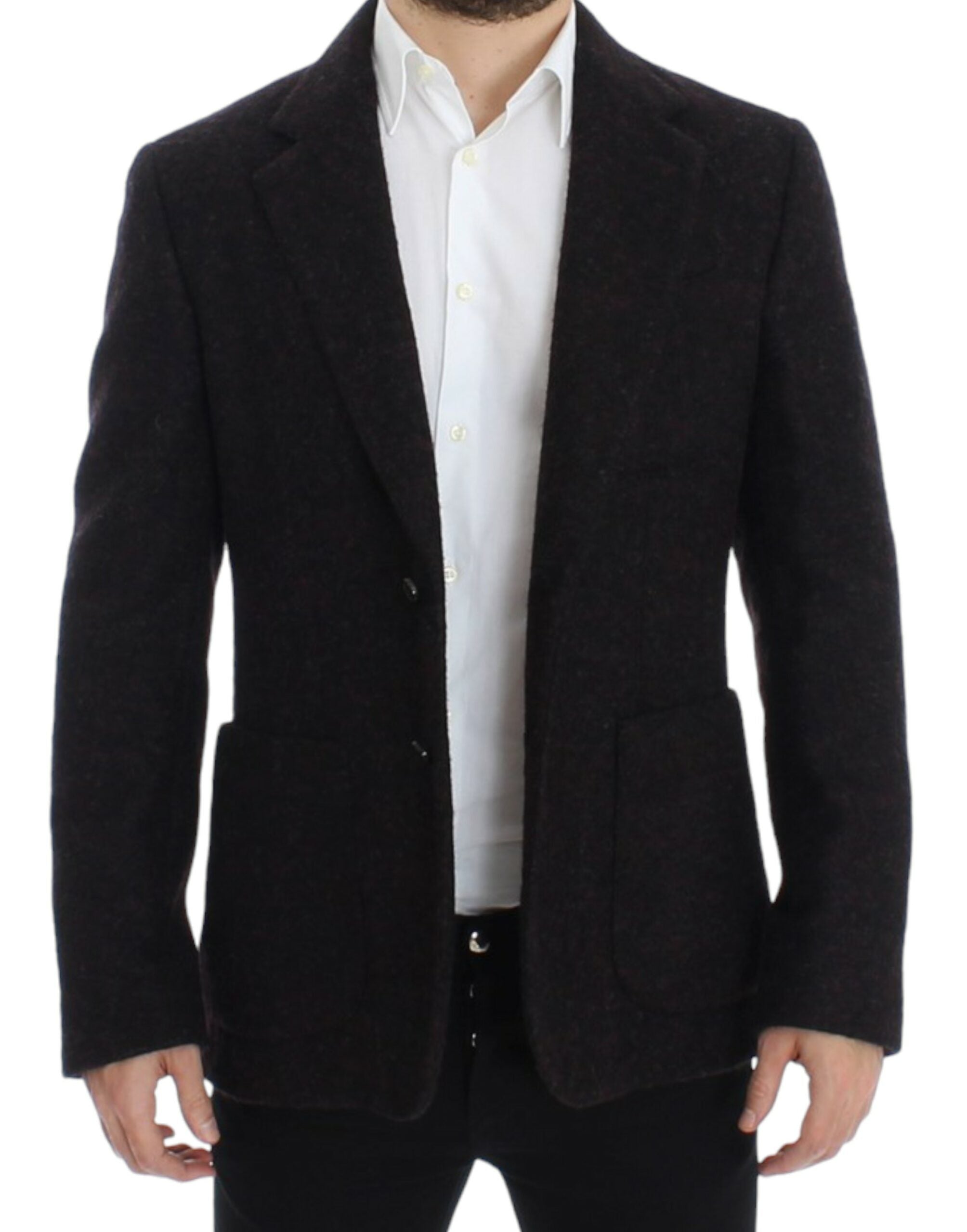 Dolce & Gabbana Bordeaux Alpaka Zweiknopf-Blazer