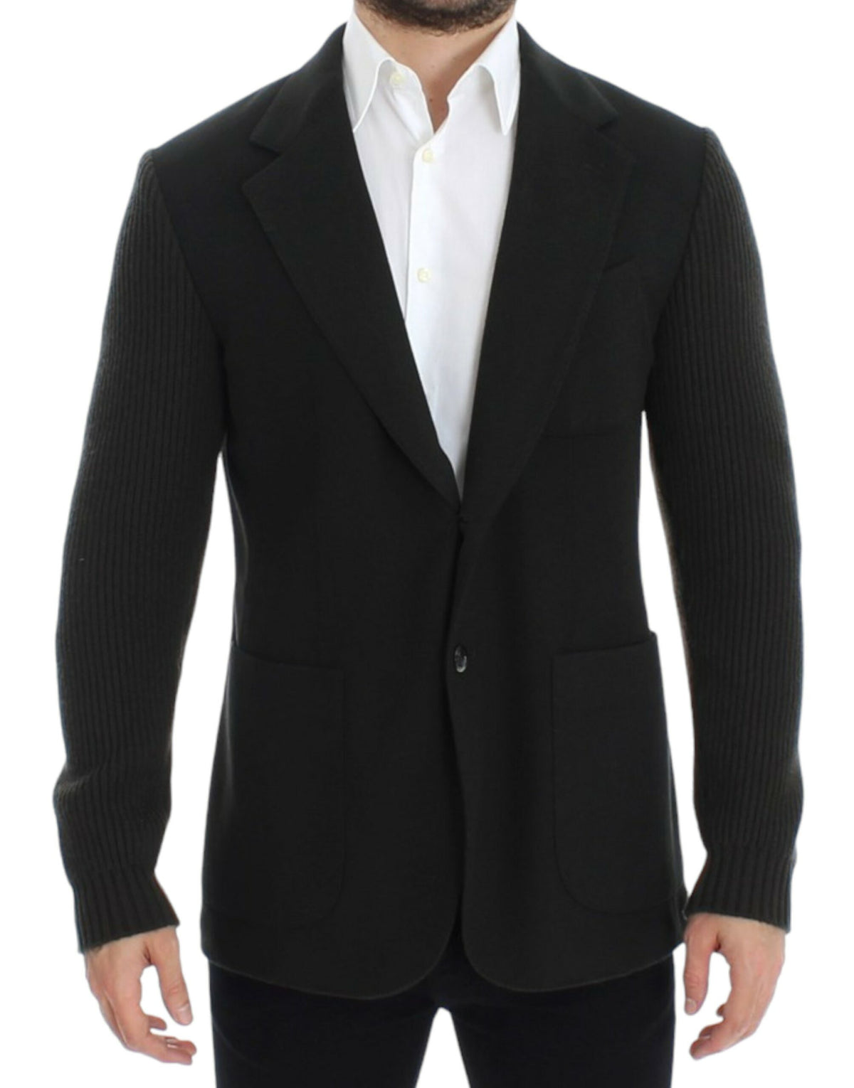 Dolce & Gabbana Grüner Kaschmir-Zweiknopf-Blazer