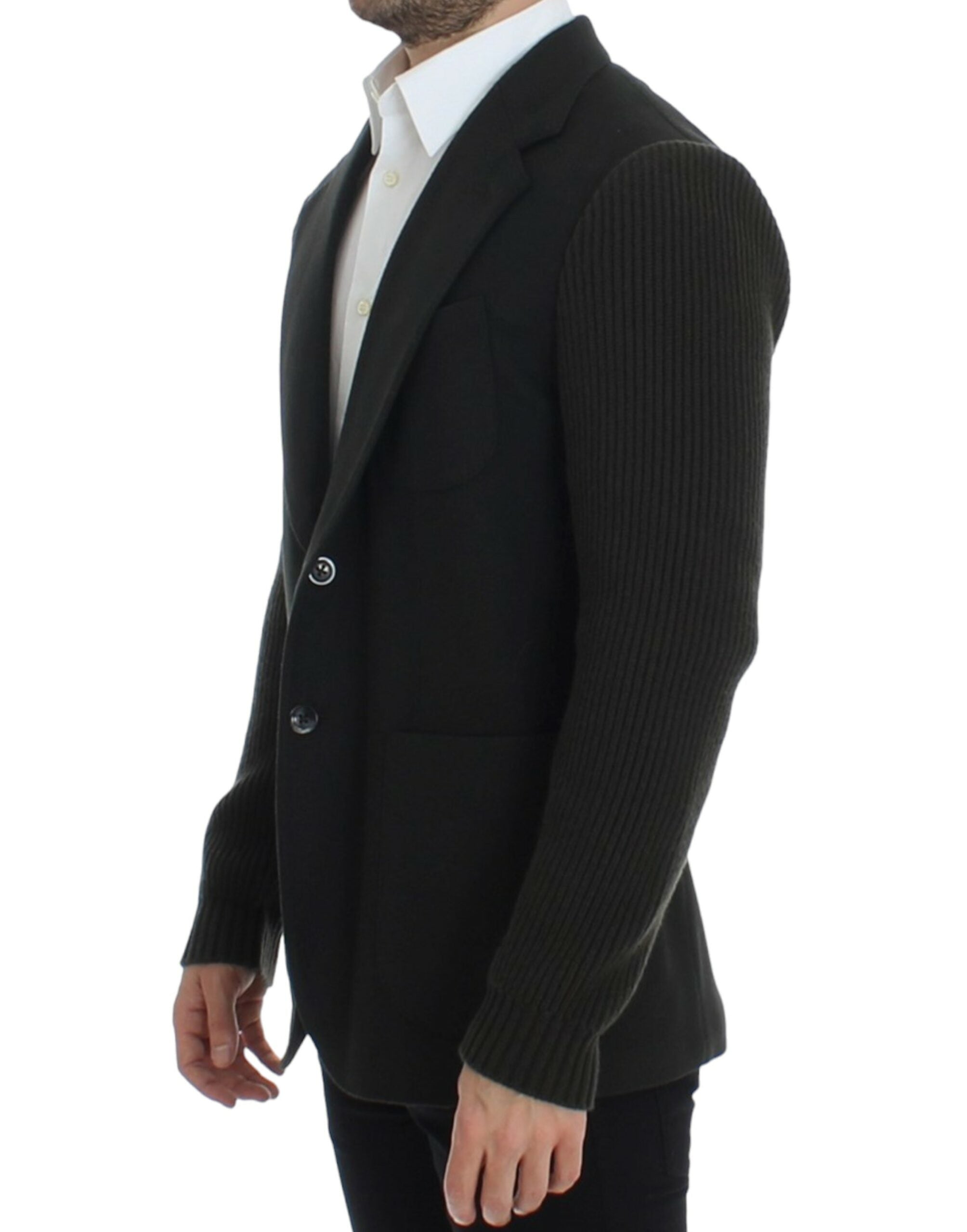 Dolce & Gabbana Grüner Kaschmir-Zweiknopf-Blazer