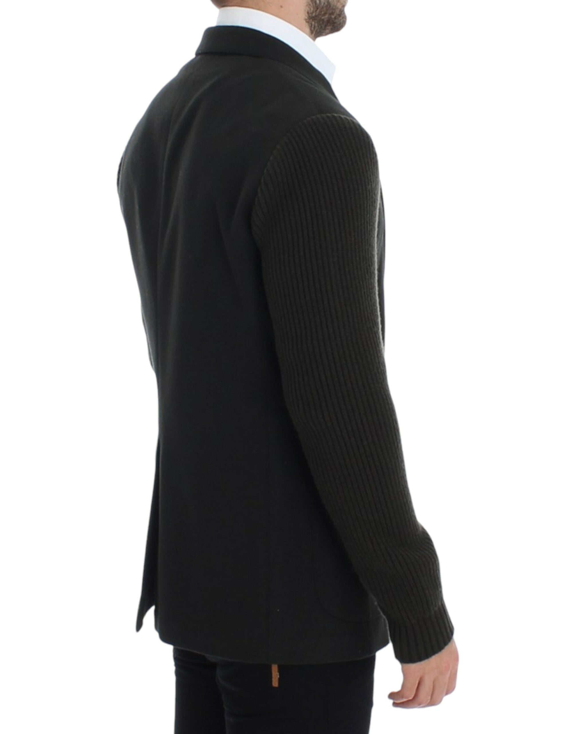 Dolce & Gabbana Grüner Kaschmir-Zweiknopf-Blazer