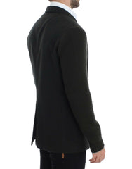 Dolce & Gabbana Grüner Kaschmir-Zweiknopf-Blazer