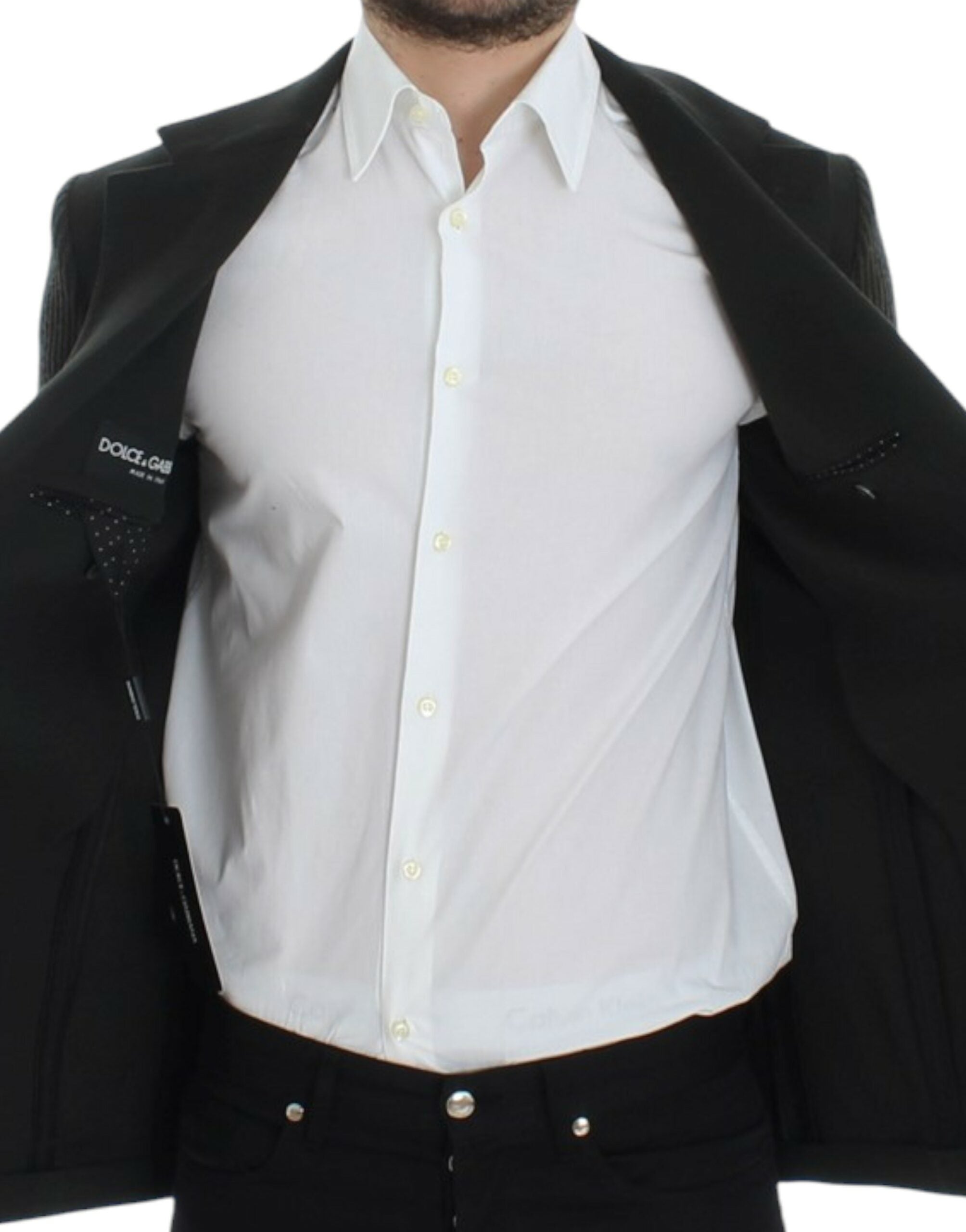 Dolce & Gabbana Grüner Kaschmir-Zweiknopf-Blazer