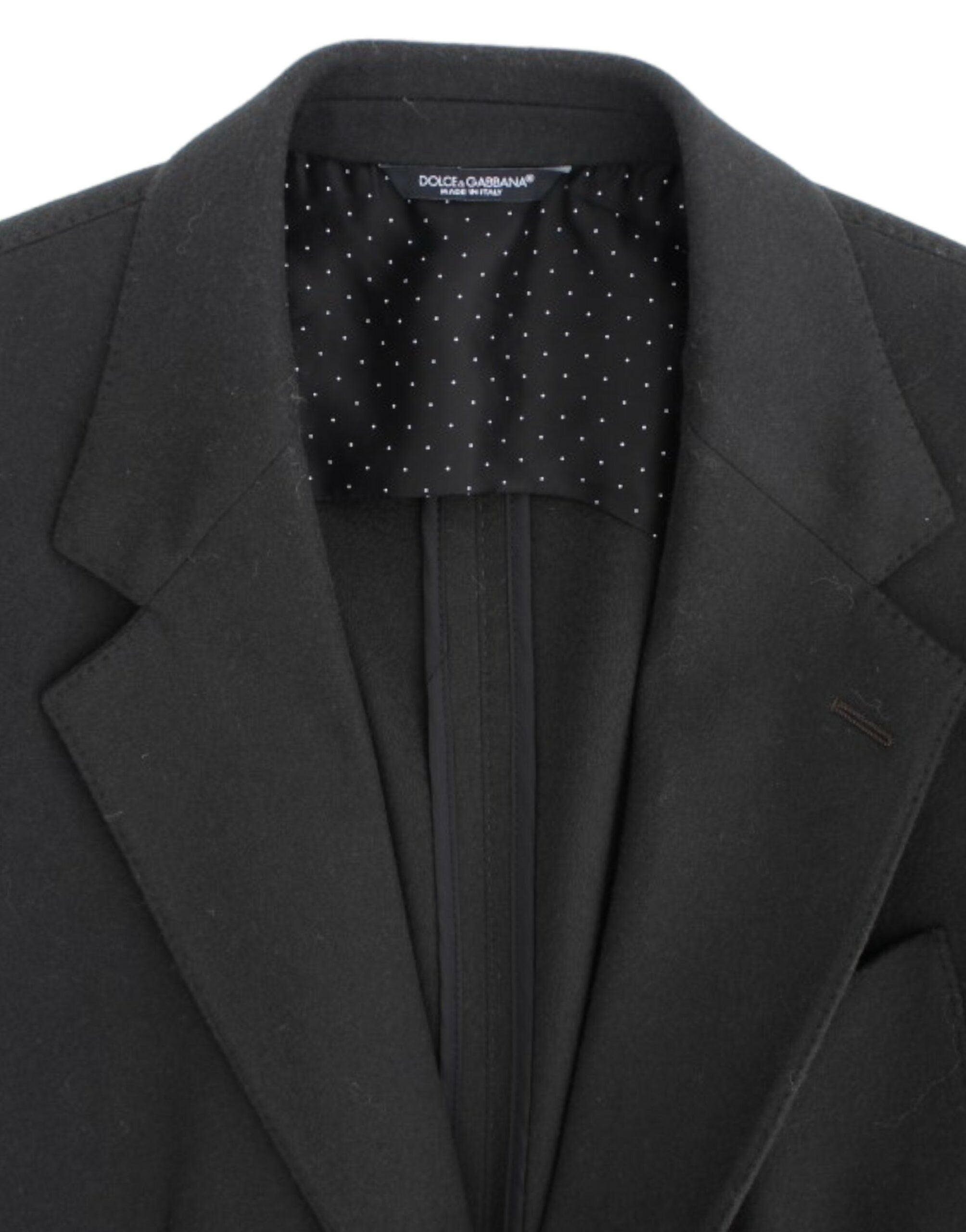 Dolce & Gabbana Grüner Kaschmir-Zweiknopf-Blazer