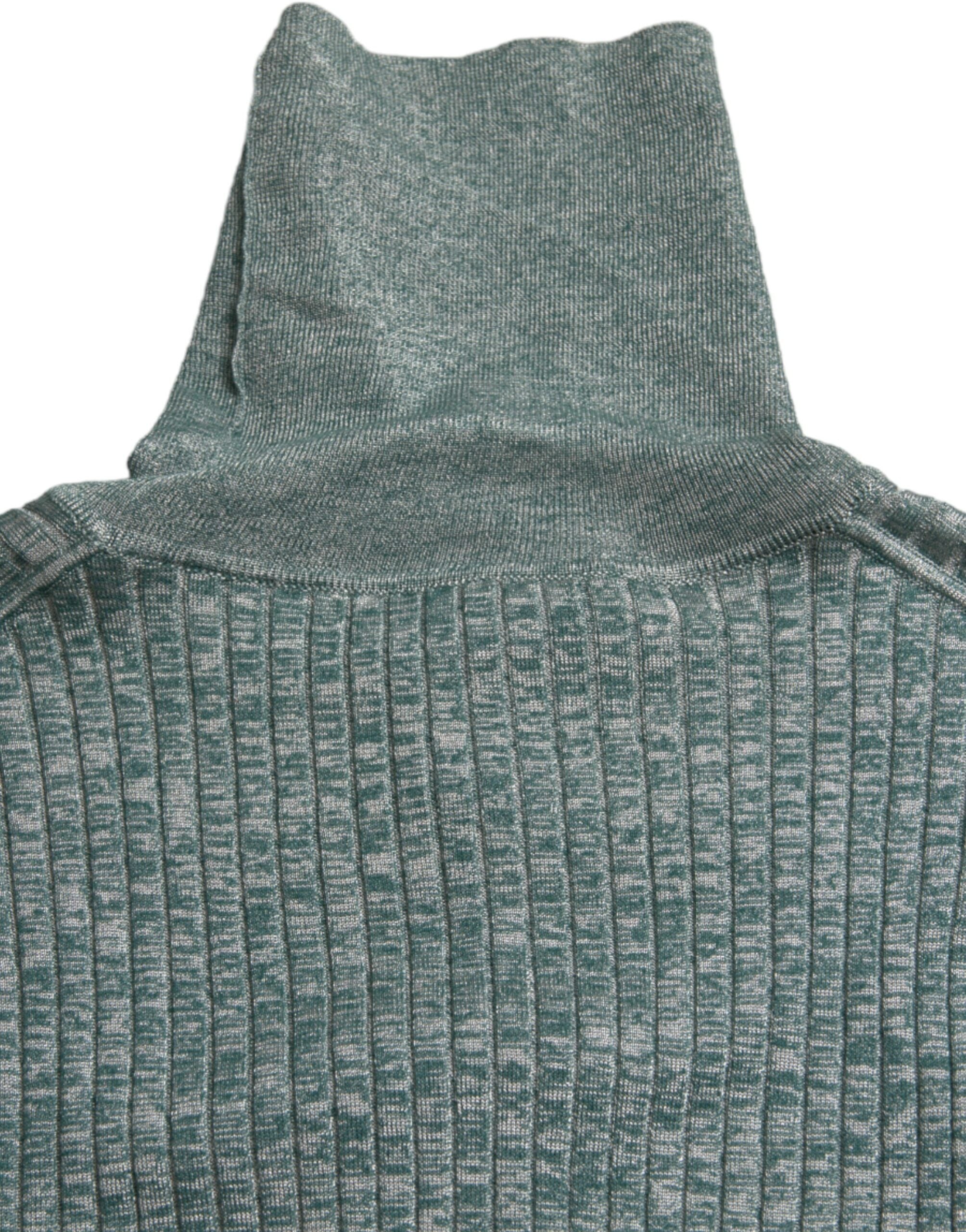 Dolce & Gabbana Rollkragenpullover aus grünem Polyester