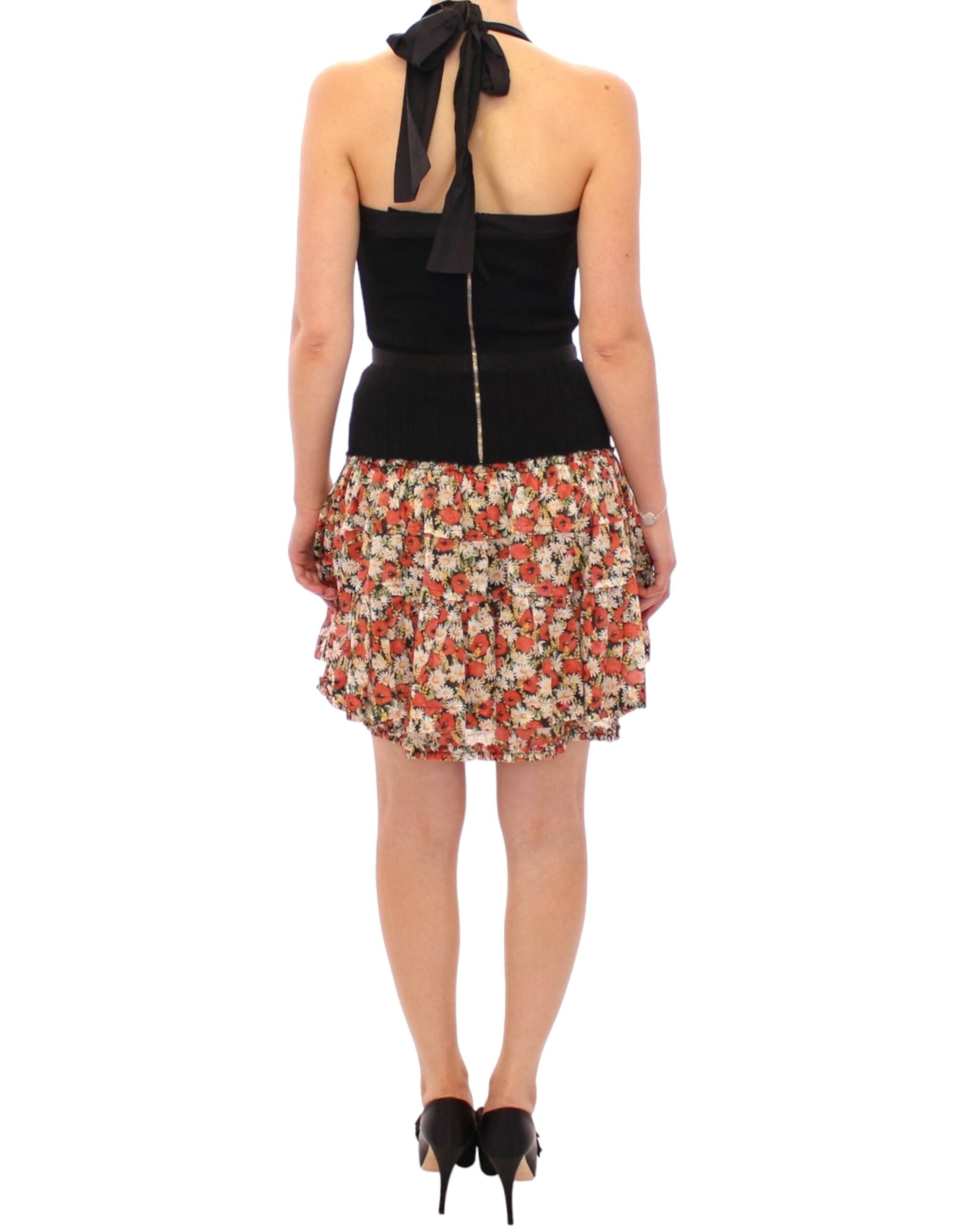 Dolce & Gabbana Neckholder-Kleid mit Blumenmuster in verschiedenen Farben
